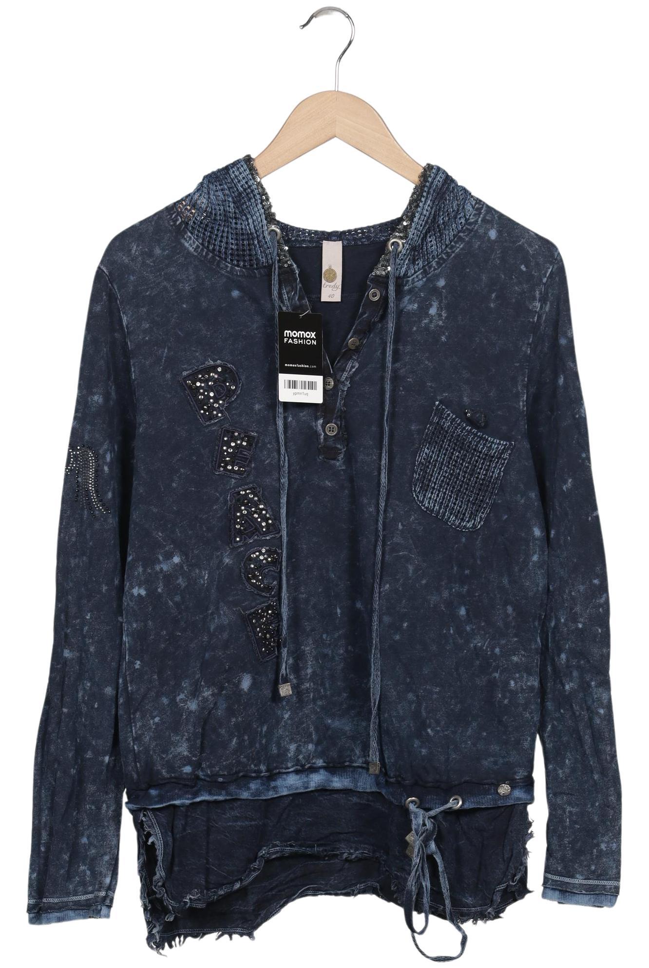 

tredy Damen Kapuzenpullover, marineblau, Gr. 40