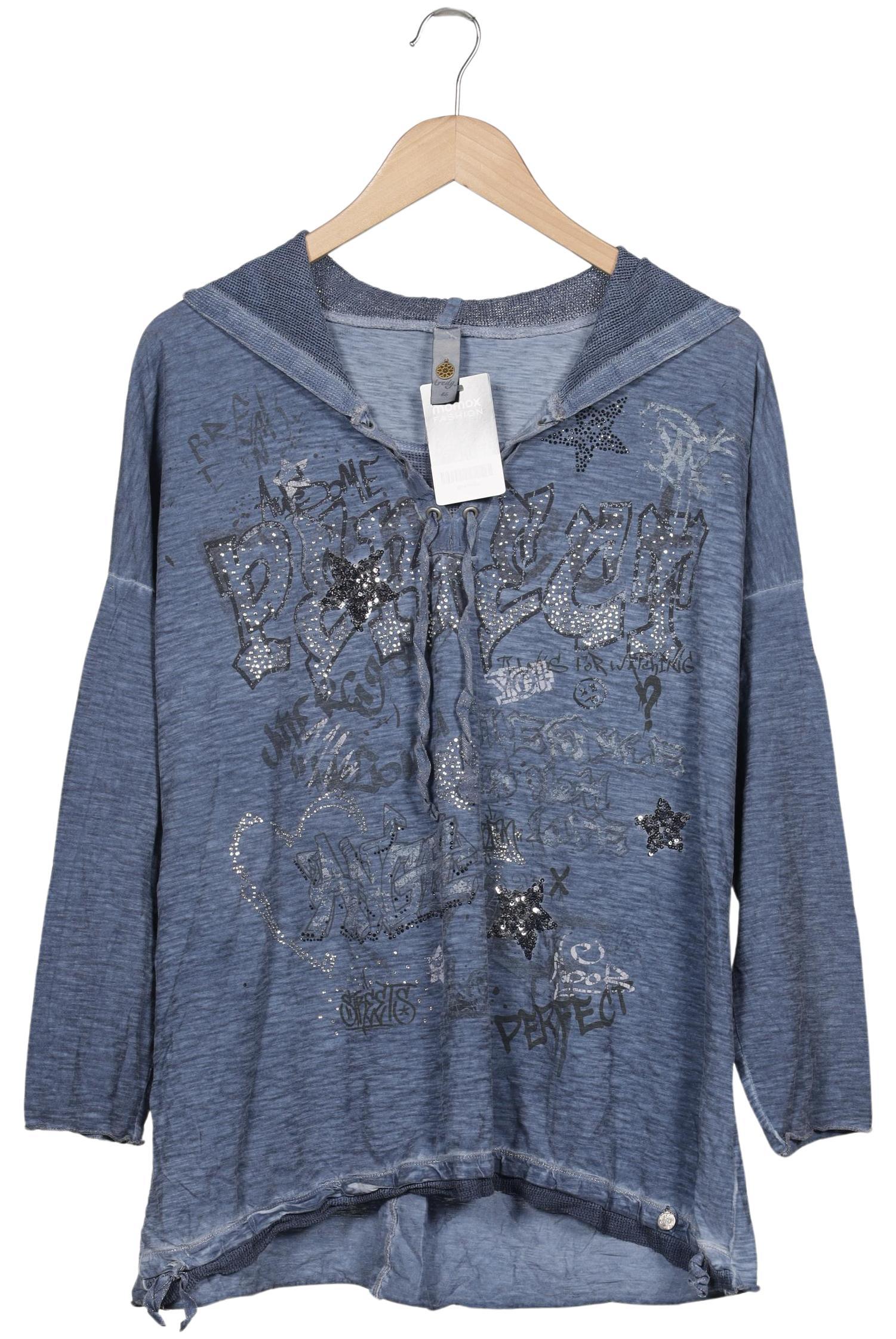 

tredy Damen Kapuzenpullover, blau, Gr. 46