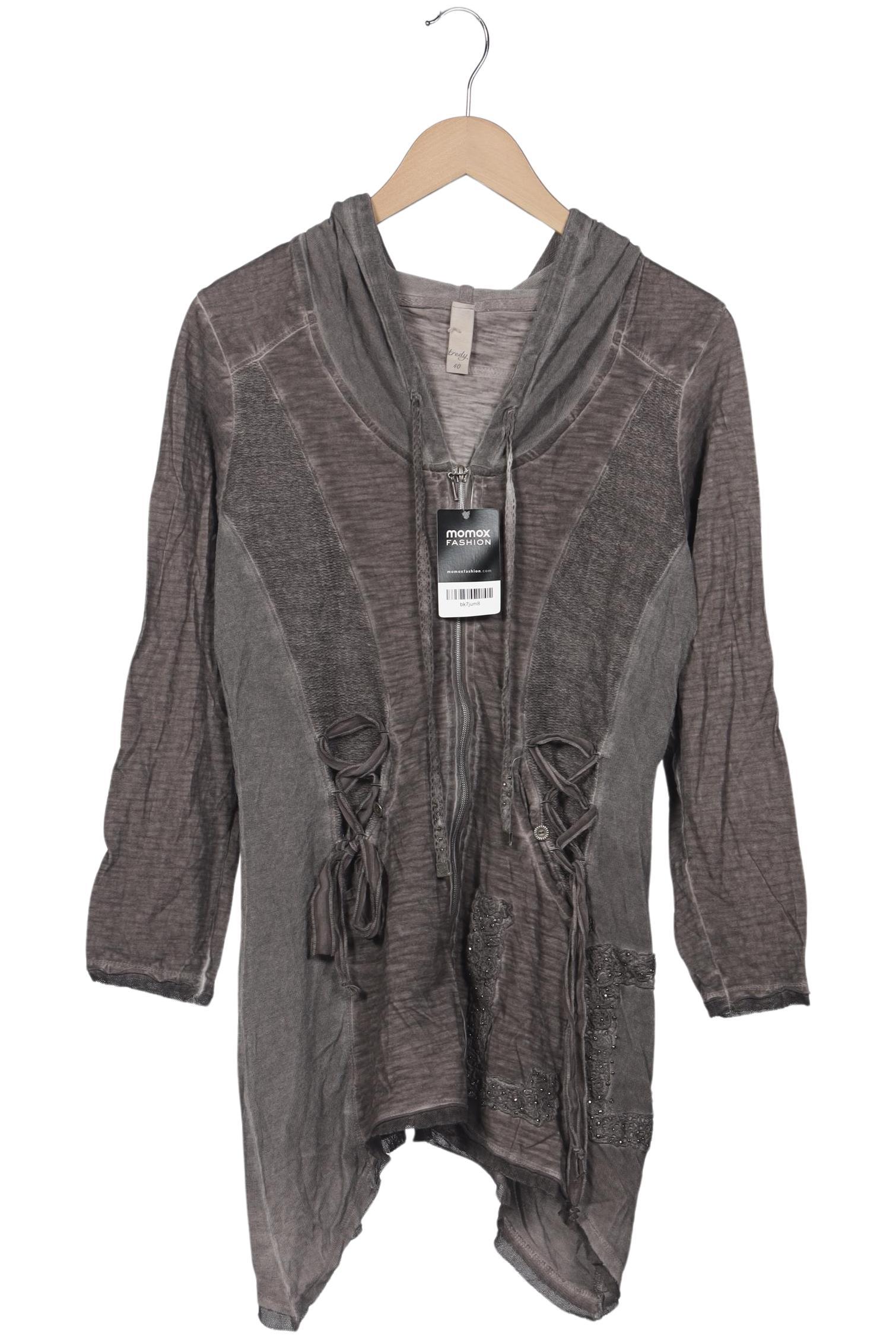 

tredy Damen Kapuzenpullover, grau, Gr. 40