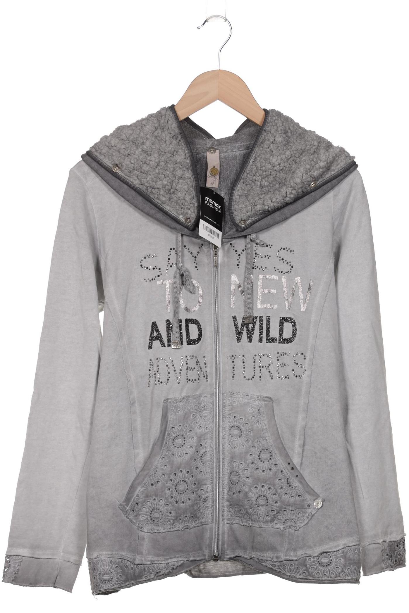 

tredy Damen Kapuzenpullover, grau, Gr. 38