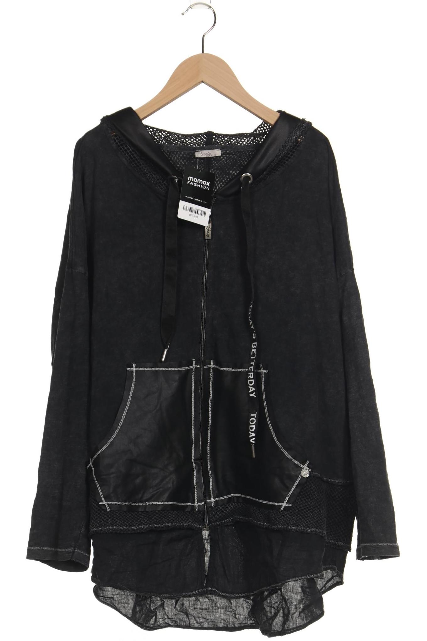 

tredy Damen Kapuzenpullover, schwarz, Gr. 42