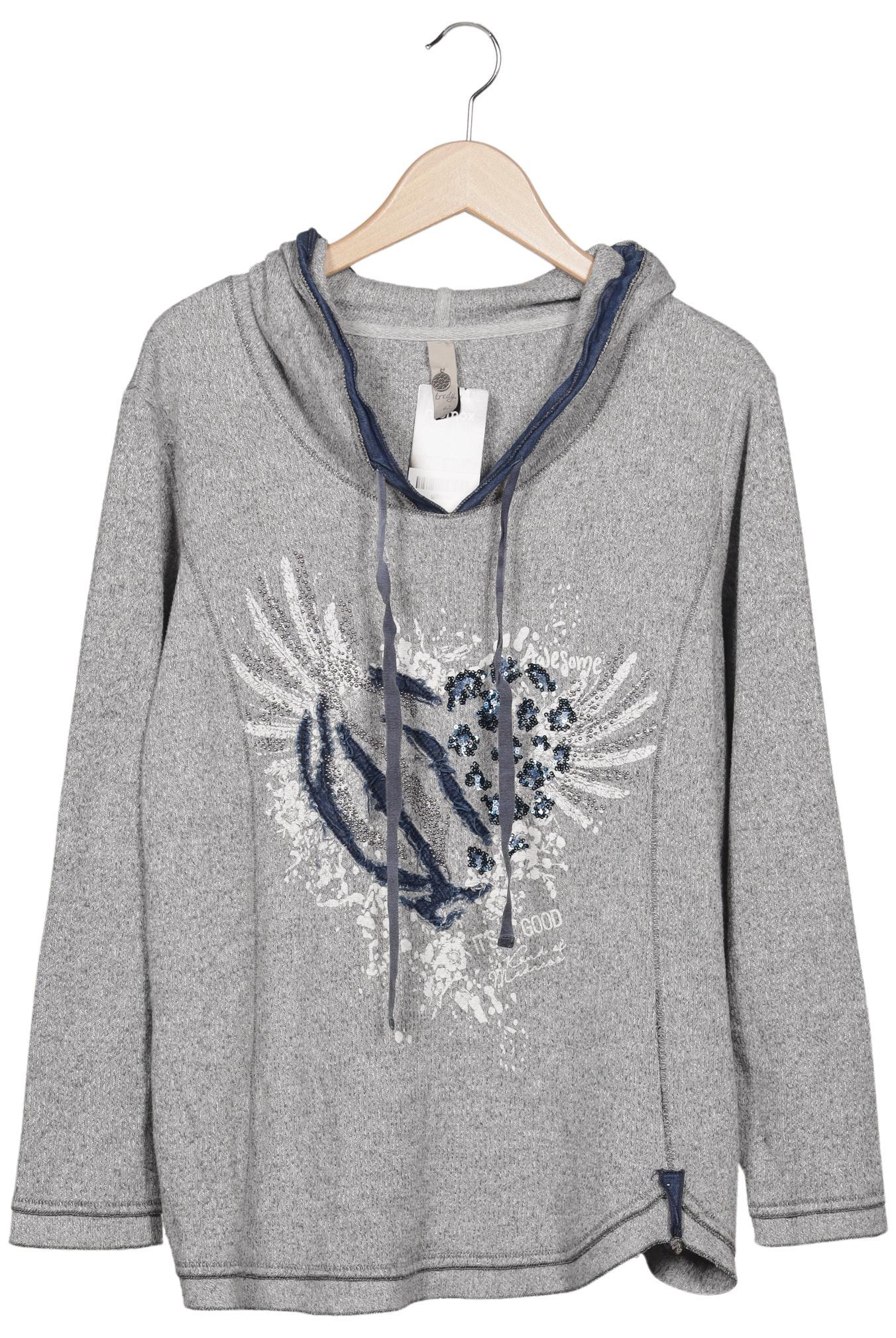 

tredy Damen Kapuzenpullover, grau, Gr. 42