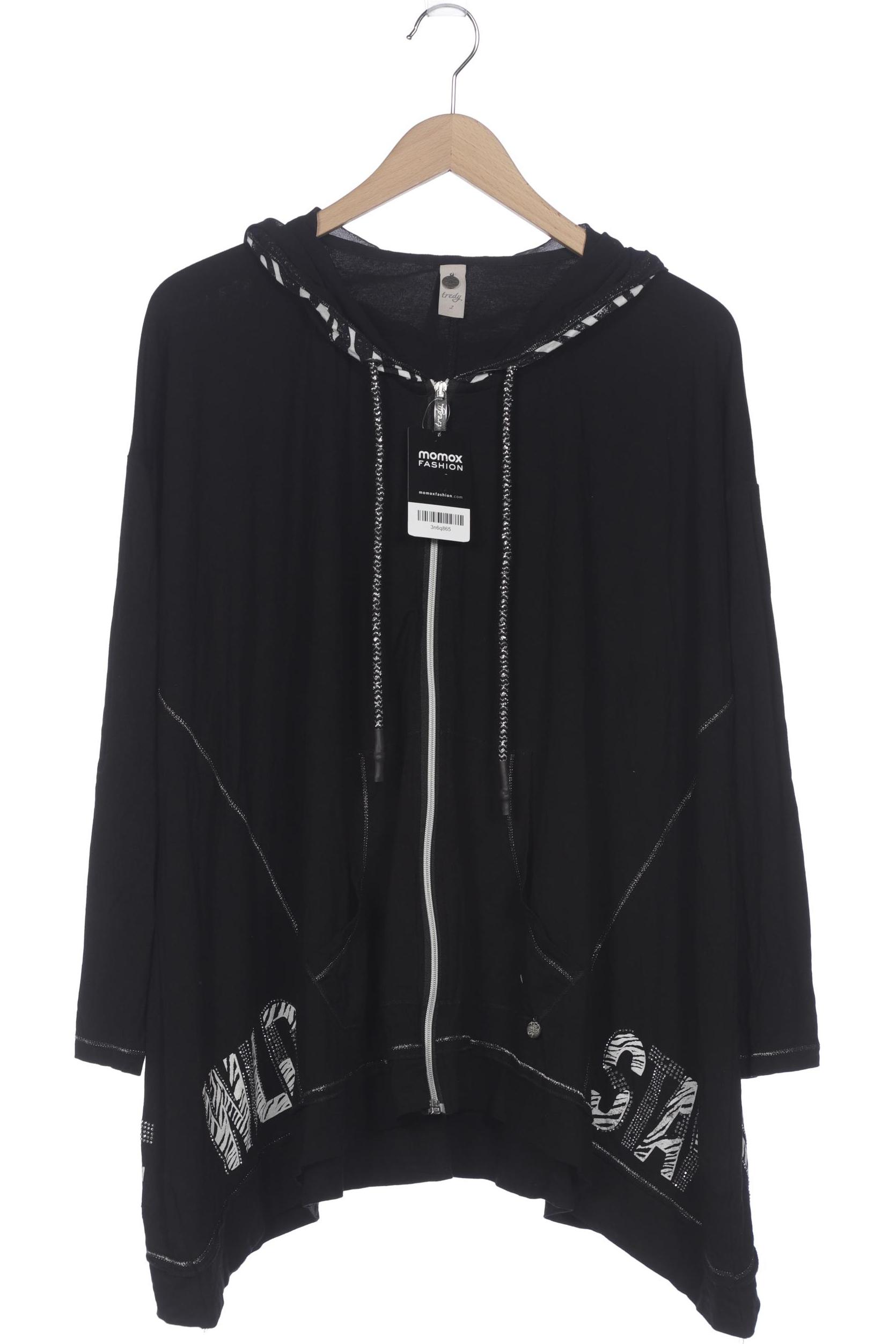 

tredy Damen Kapuzenpullover, schwarz, Gr. 46