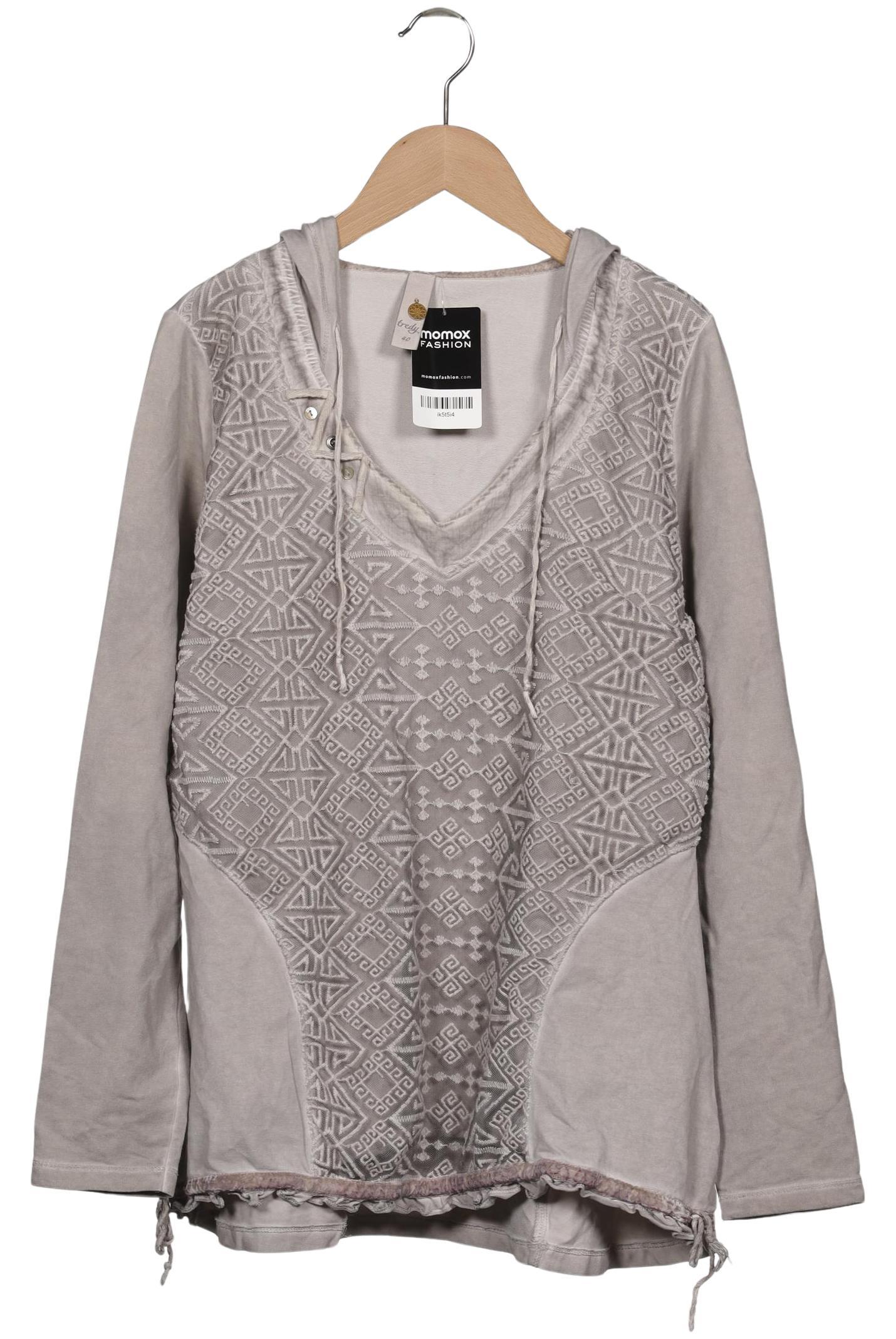 

tredy Damen Kapuzenpullover, grau, Gr. 40