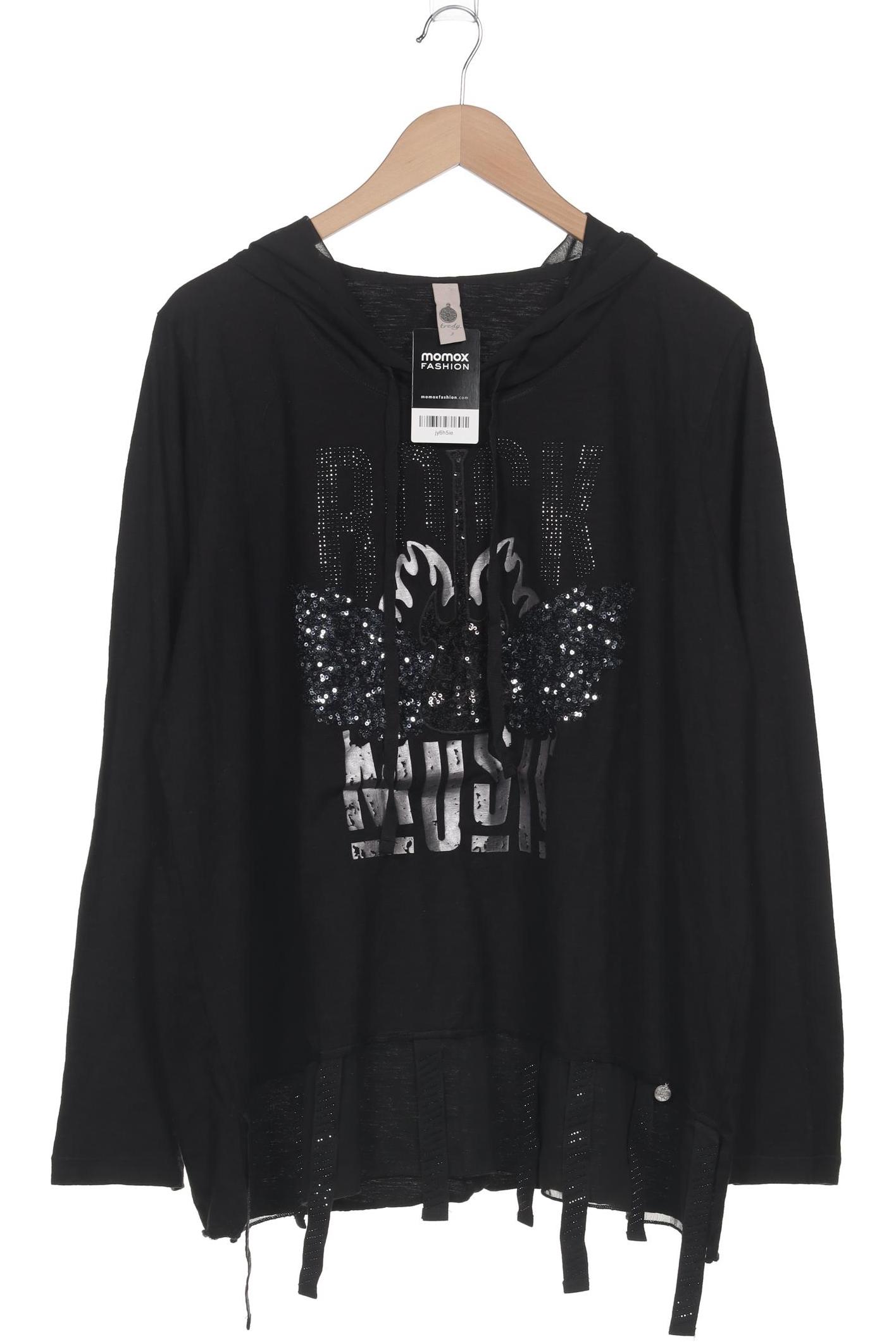 

tredy Damen Kapuzenpullover, schwarz, Gr. 48