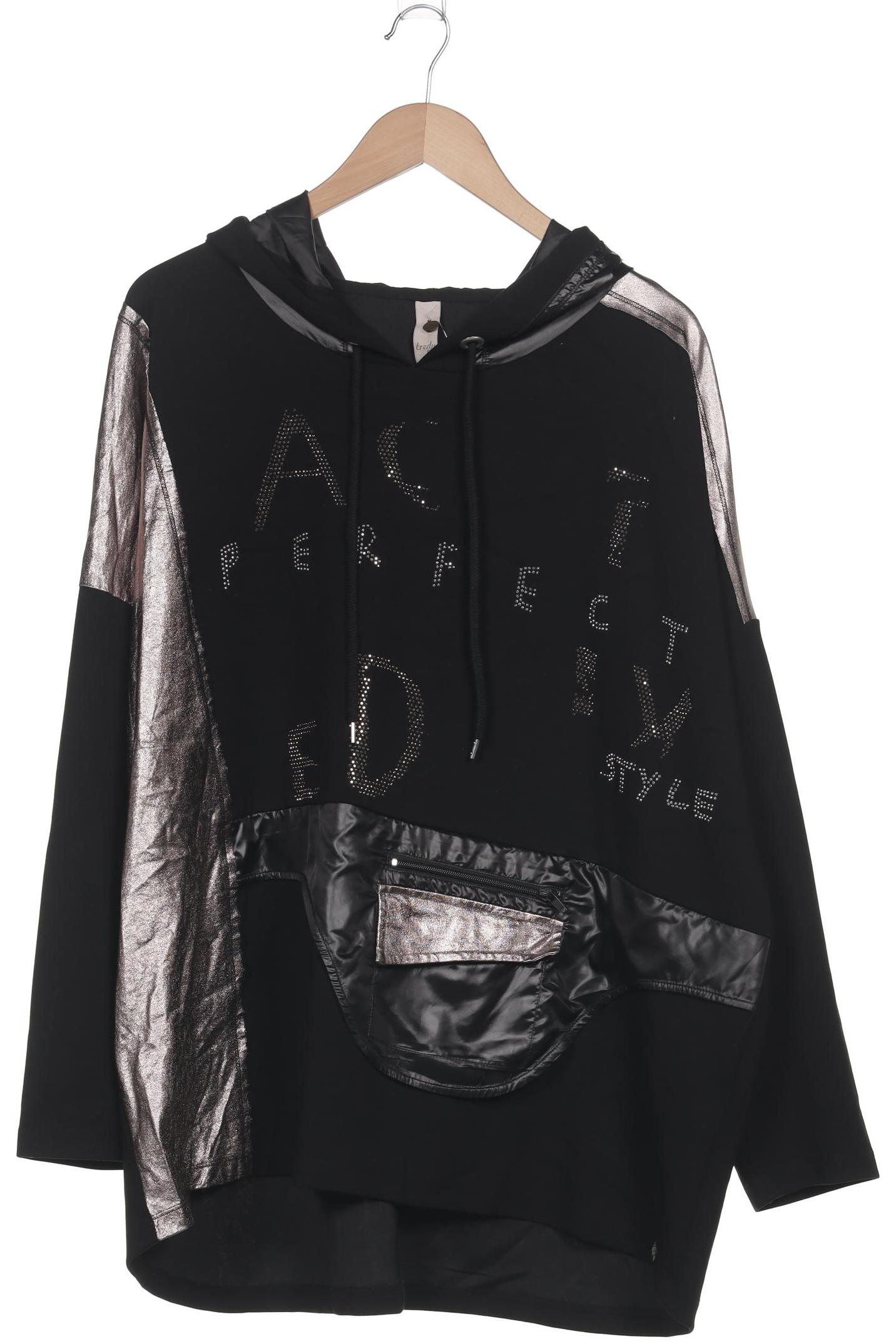 

tredy Damen Kapuzenpullover, schwarz, Gr. 52