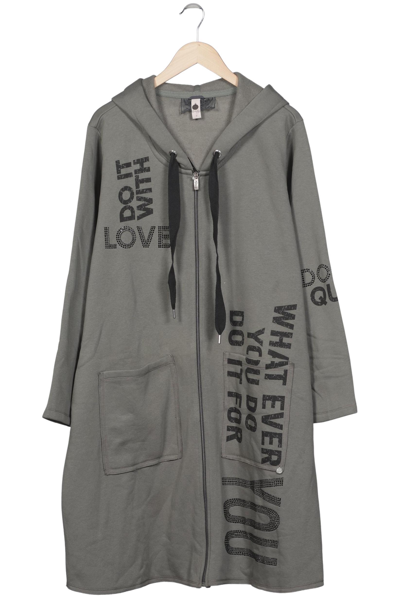 

tredy Damen Kapuzenpullover, grau, Gr. 48