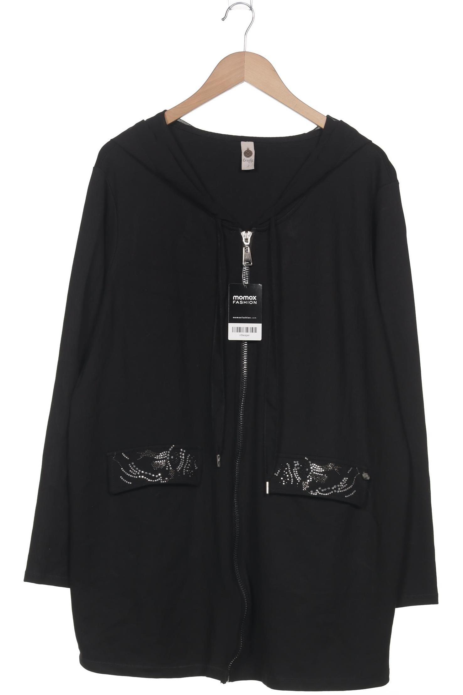 

tredy Damen Kapuzenpullover, schwarz, Gr. 48