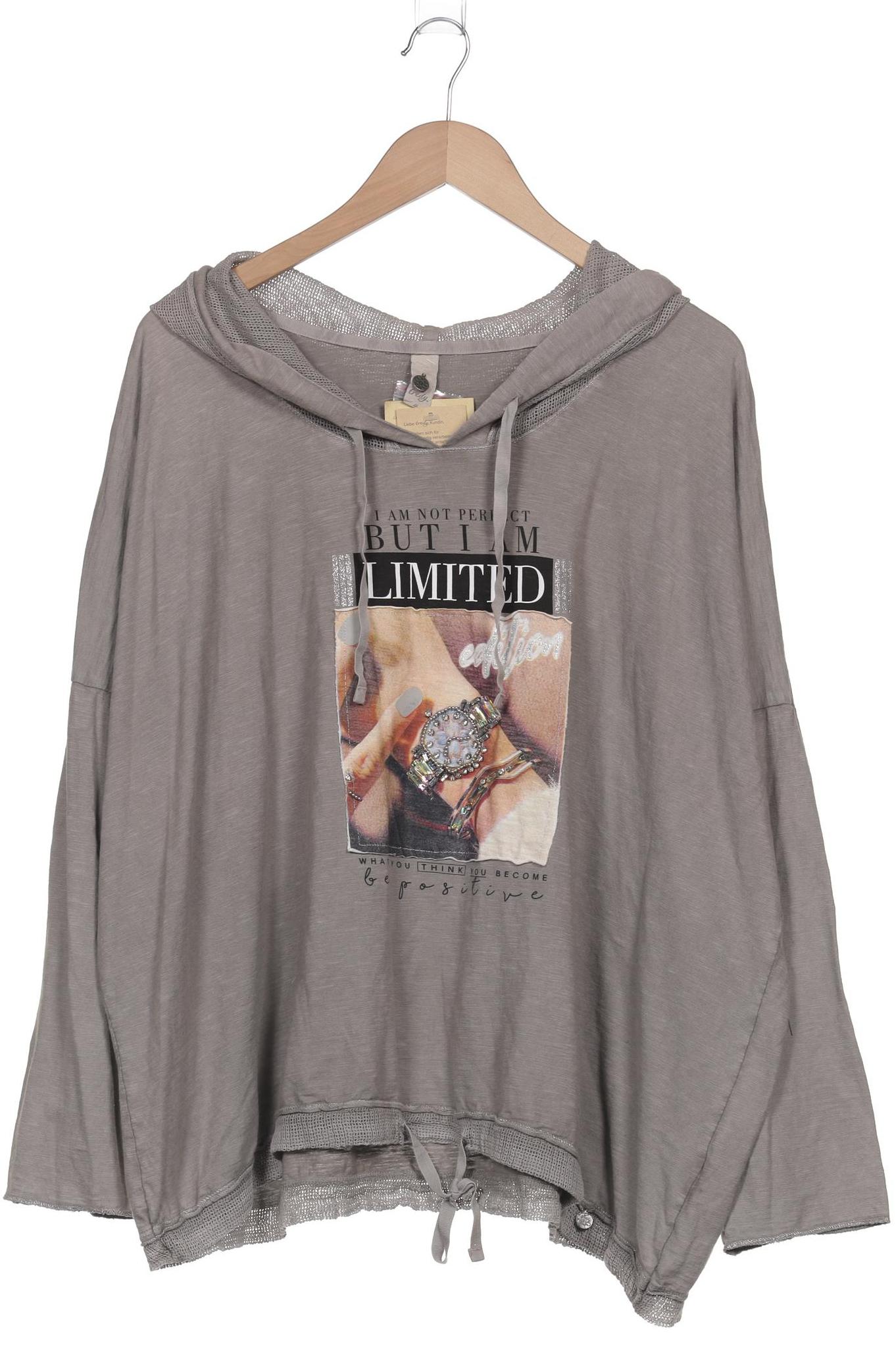 

tredy Damen Kapuzenpullover, grau, Gr. 52