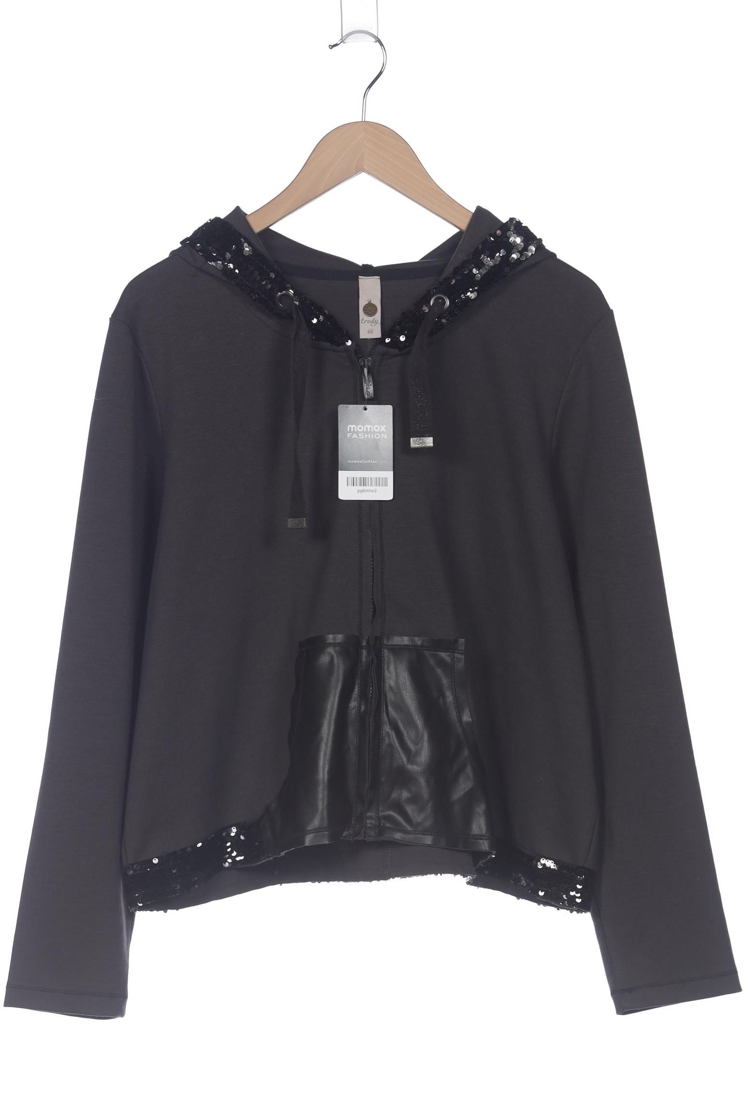 

tredy Damen Kapuzenpullover, grau, Gr. 46