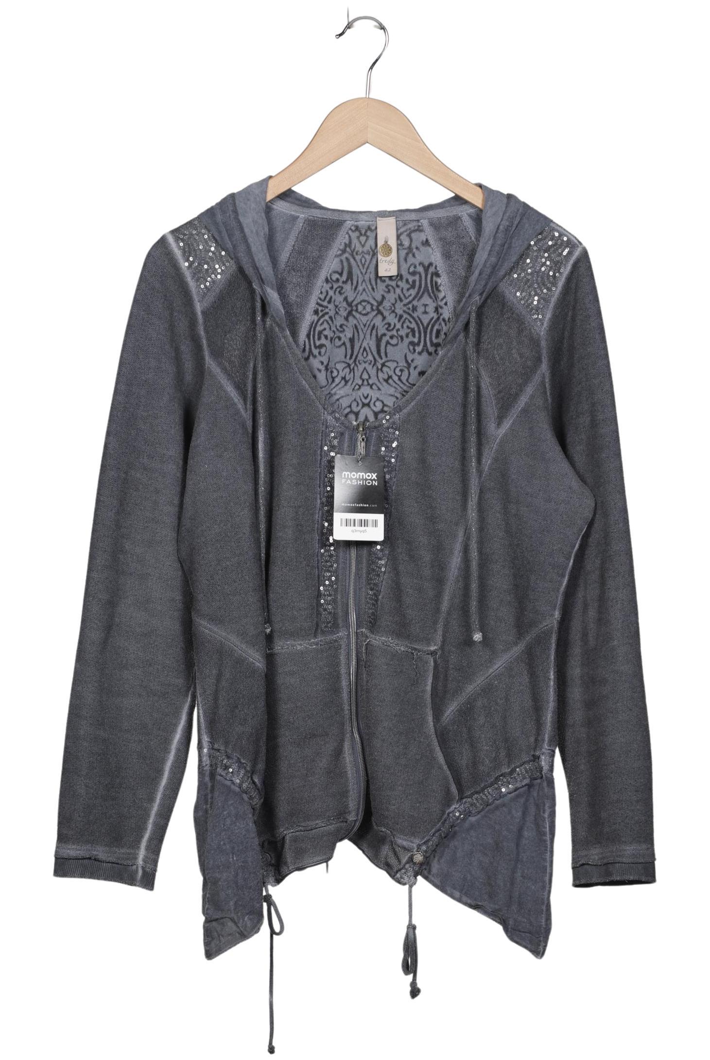 

tredy Damen Kapuzenpullover, grau, Gr. 42