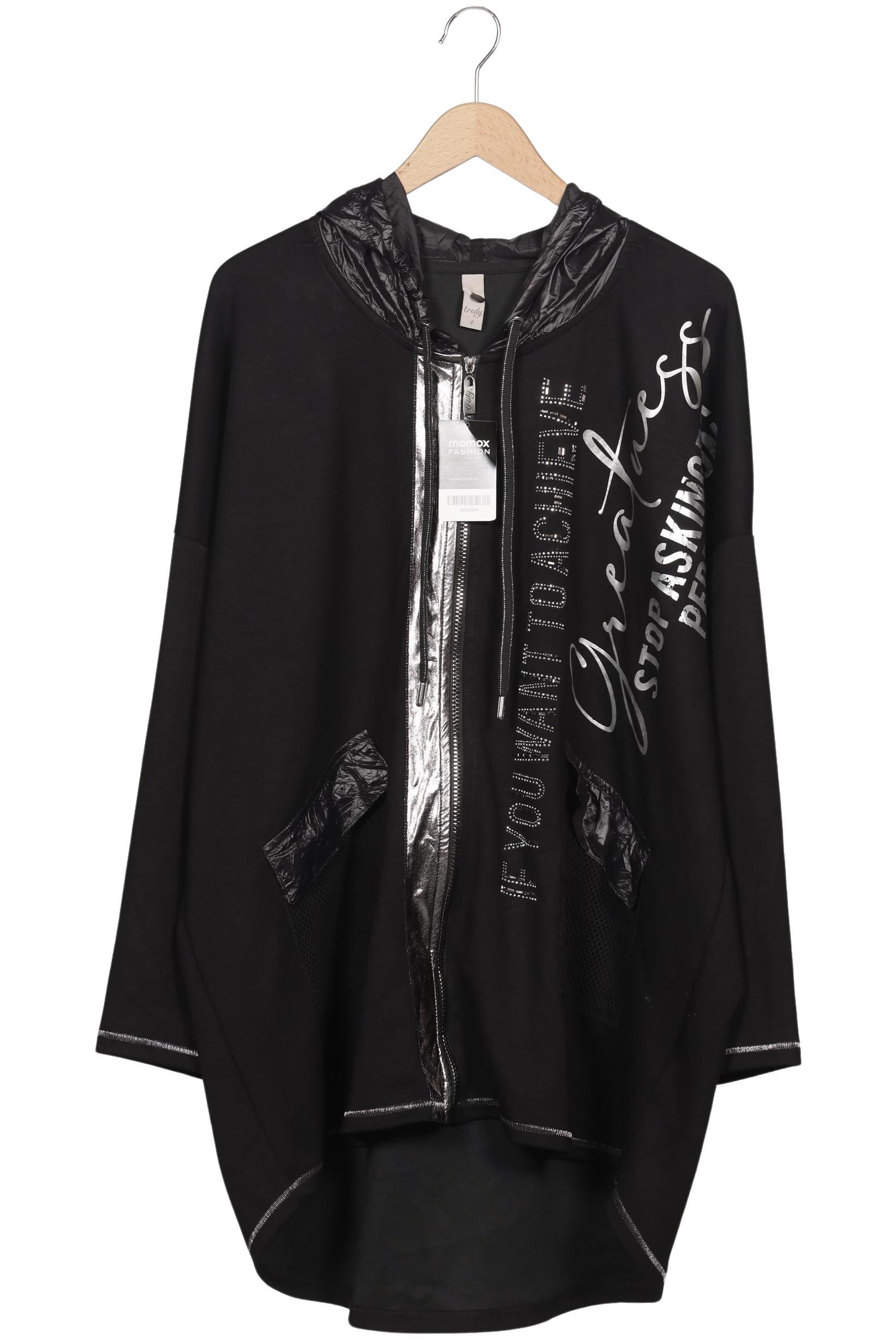 

tredy Damen Kapuzenpullover, schwarz, Gr. 48
