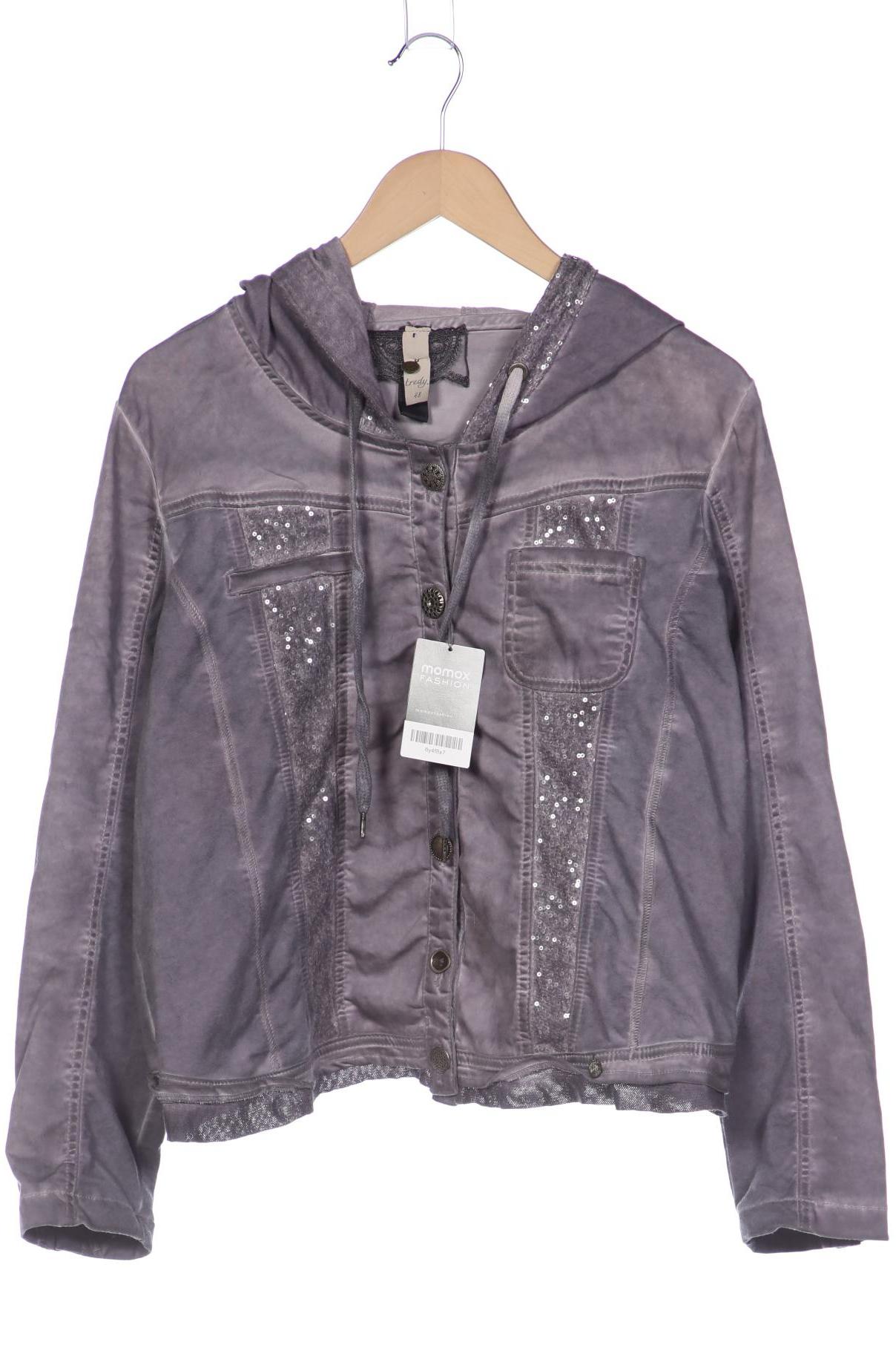

tredy Damen Kapuzenpullover, grau, Gr. 48
