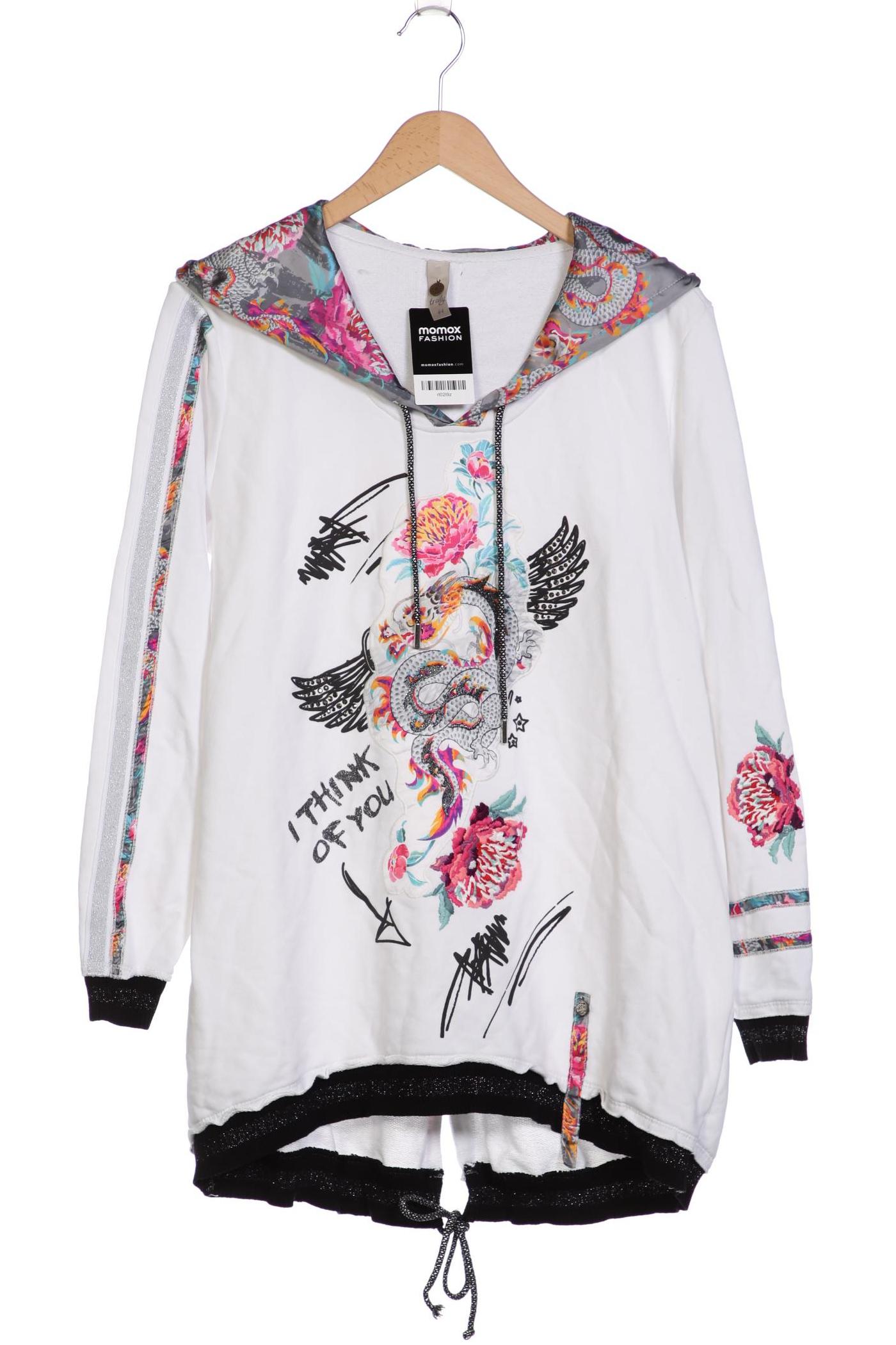 

tredy Damen Kapuzenpullover, weiß, Gr. 44