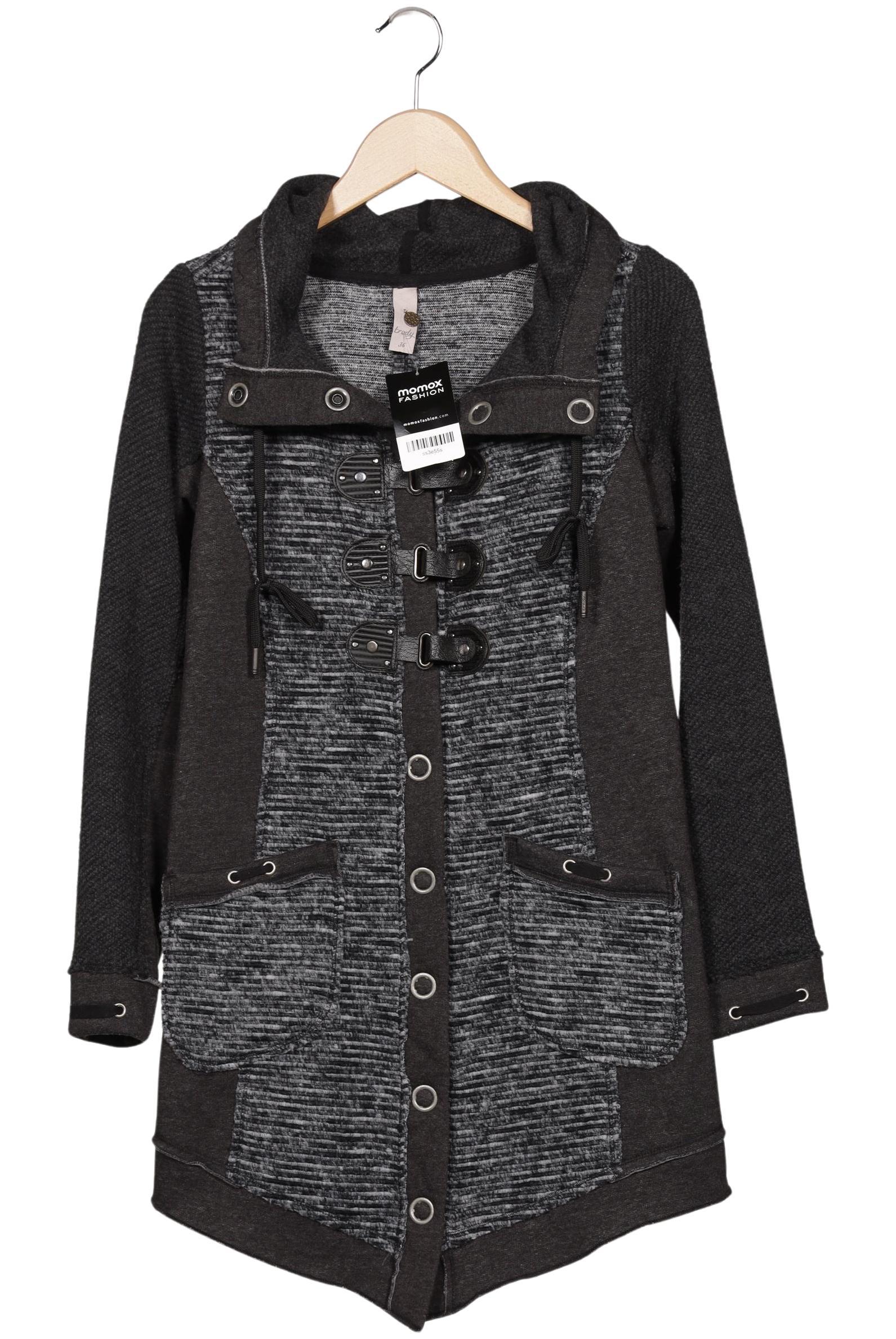 

tredy Damen Kapuzenpullover, grau, Gr. 36