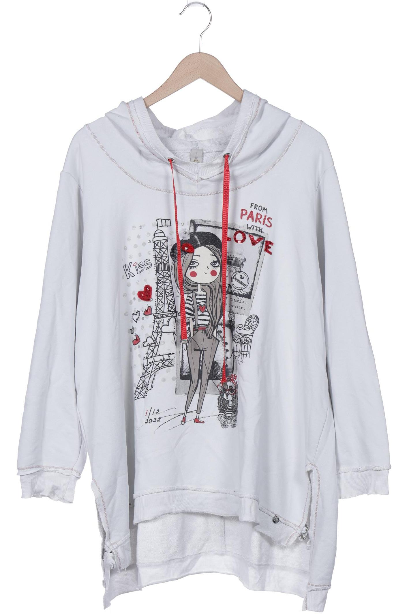 

tredy Damen Kapuzenpullover, weiß, Gr. 46