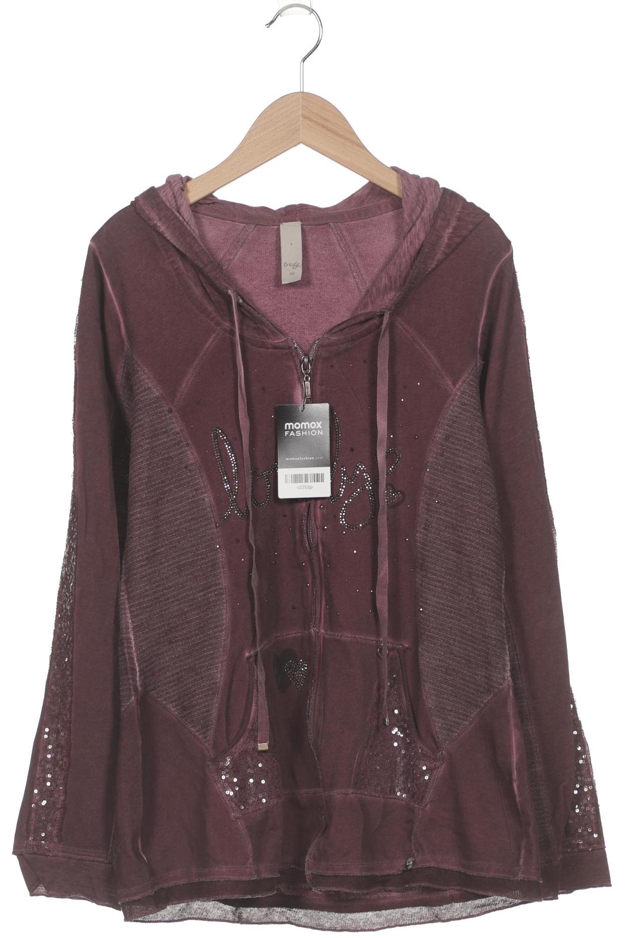 

tredy Damen Kapuzenpullover, bordeaux, Gr. 36