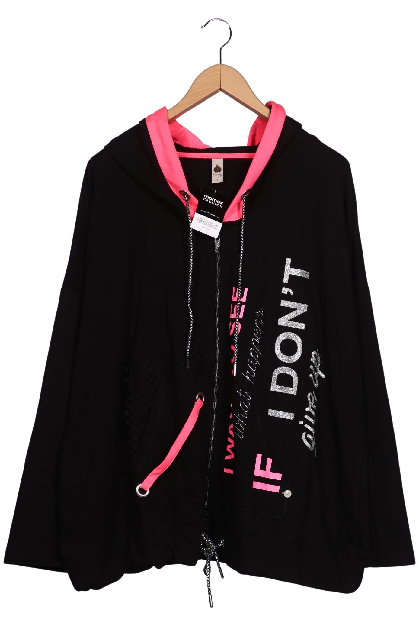 

tredy Damen Kapuzenpullover, schwarz, Gr. 48