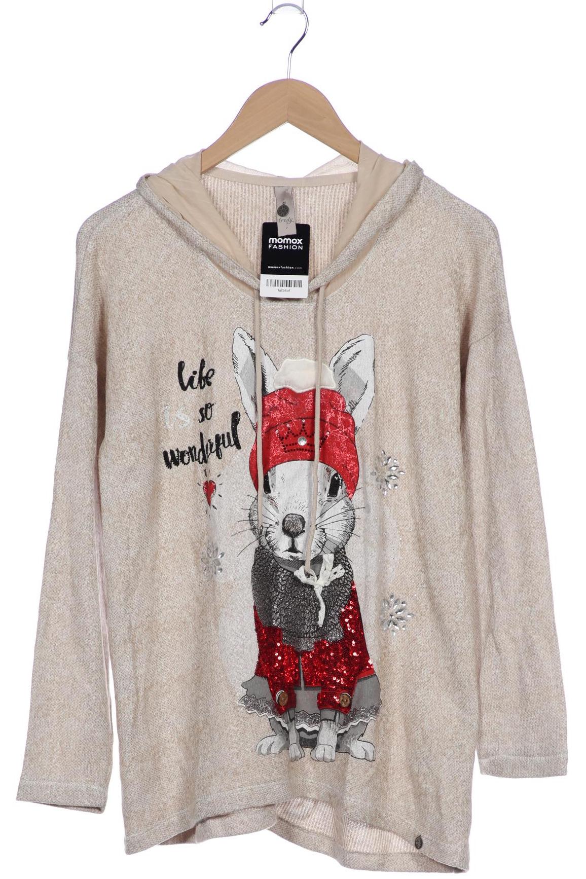 

tredy Damen Kapuzenpullover, beige, Gr. 44