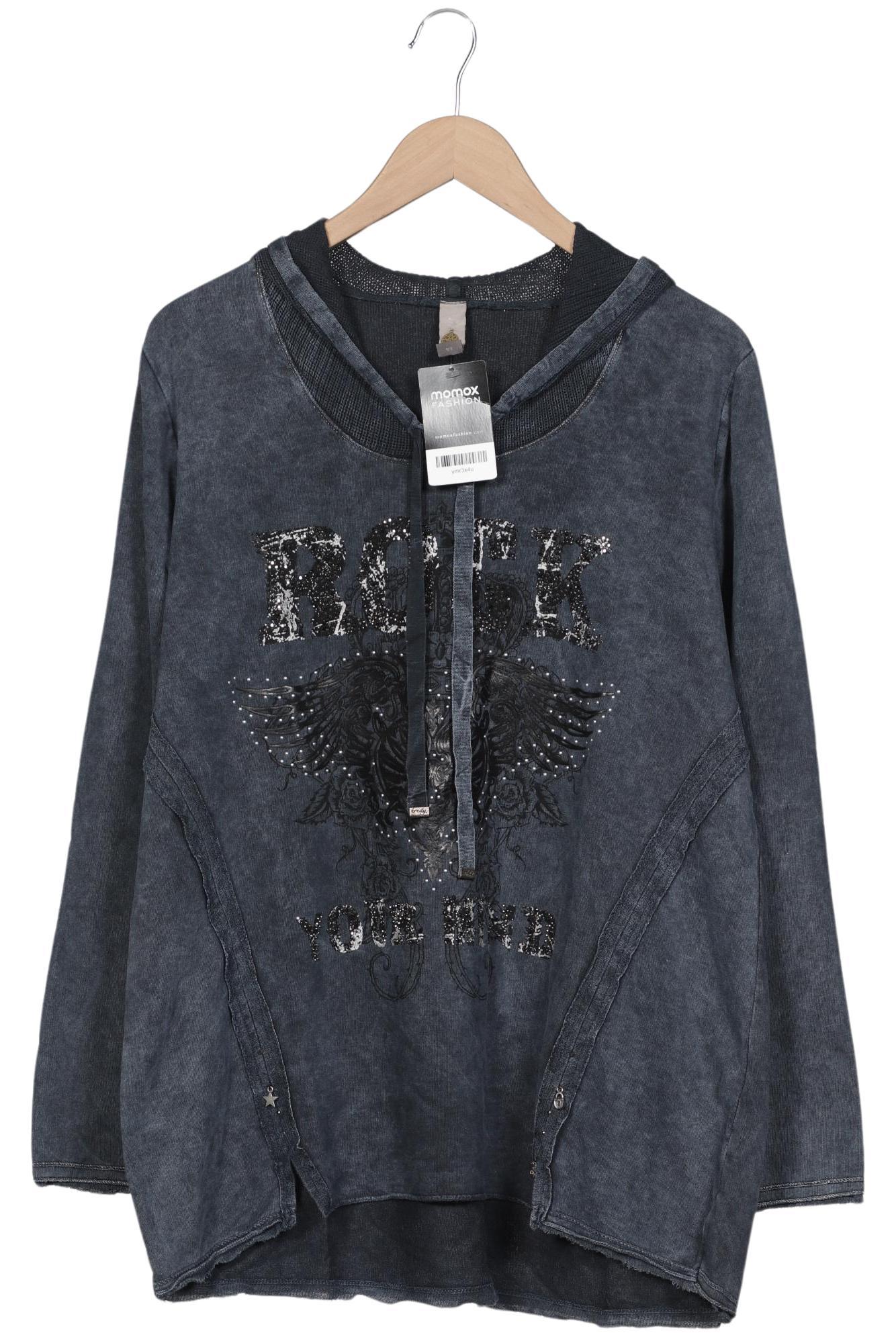 

tredy Damen Kapuzenpullover, grau, Gr. 46