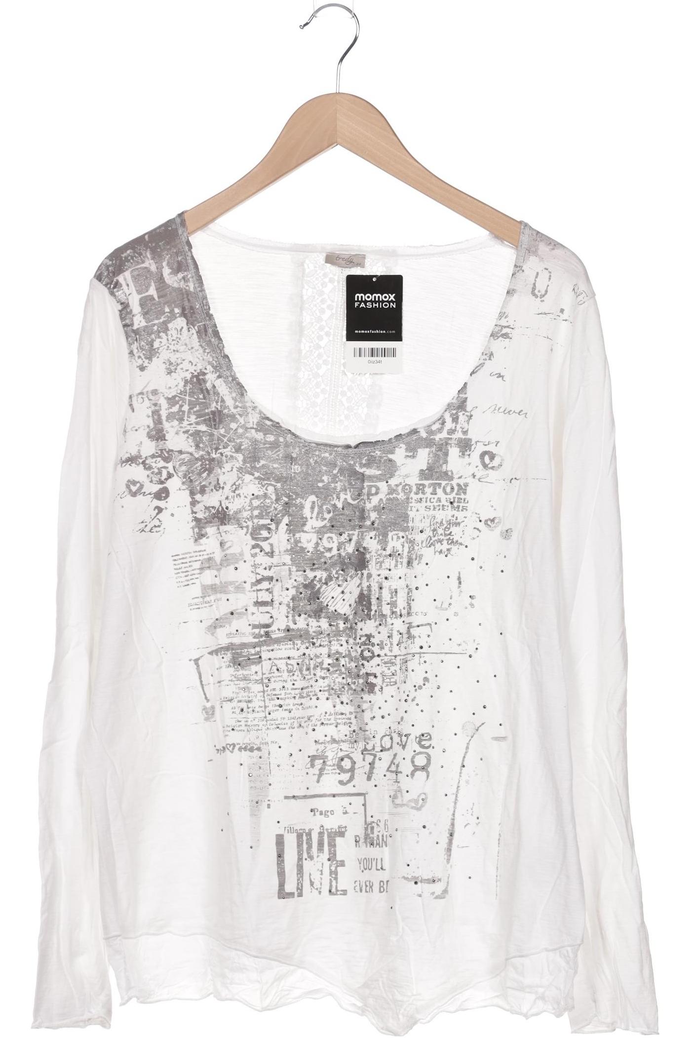 

tredy Damen Langarmshirt, weiß, Gr. 44