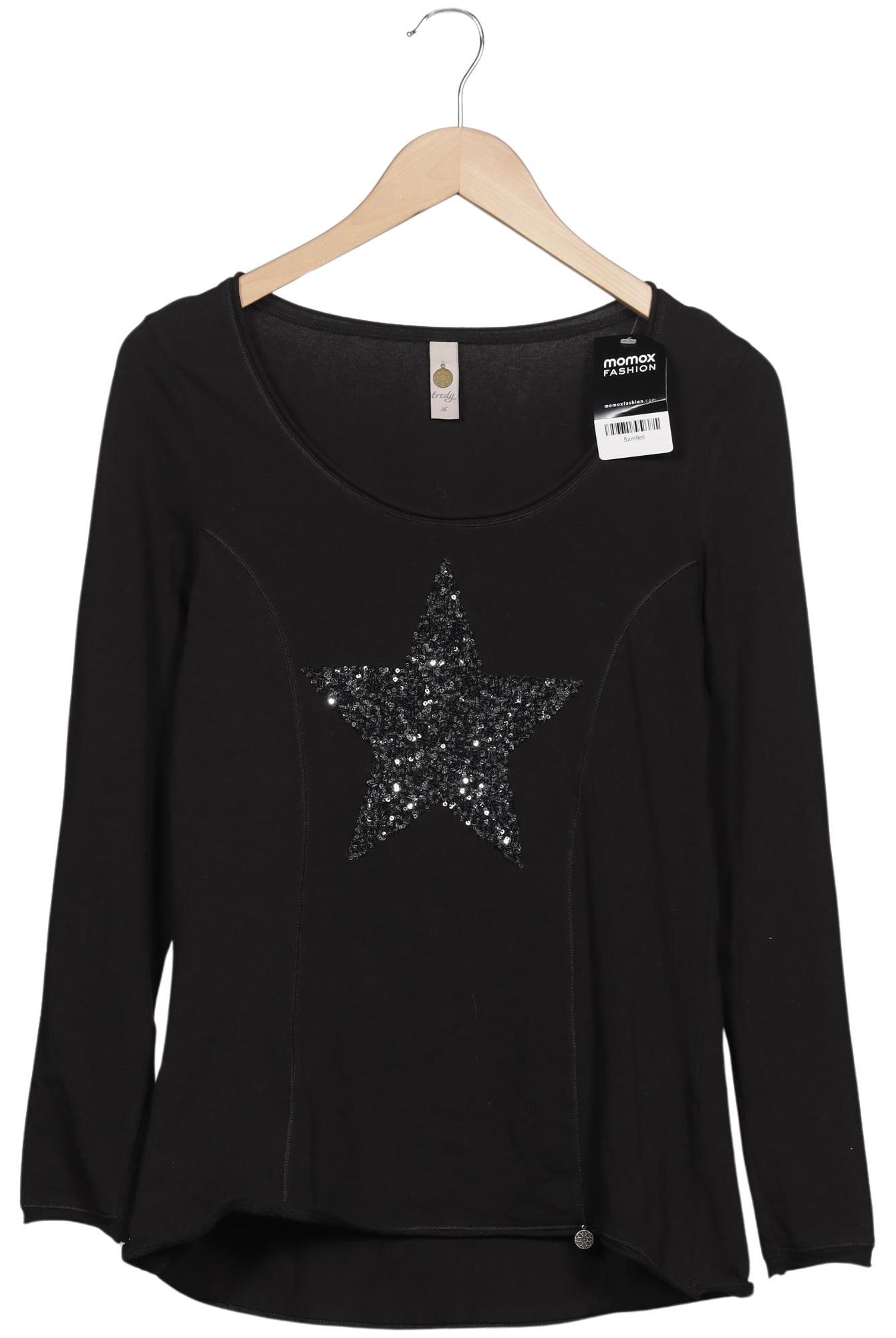 

tredy Damen Langarmshirt, schwarz, Gr. 36