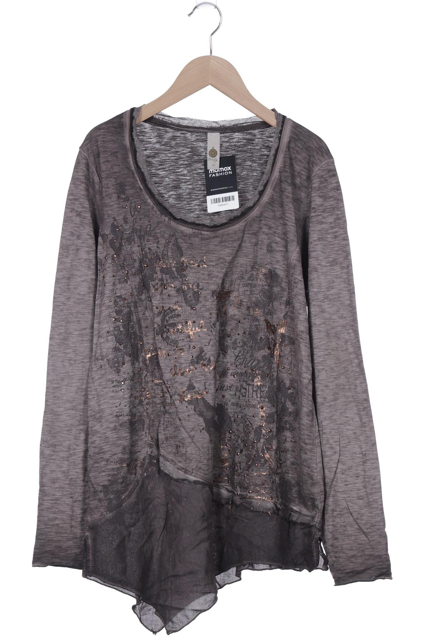 

tredy Damen Langarmshirt, braun, Gr. 40