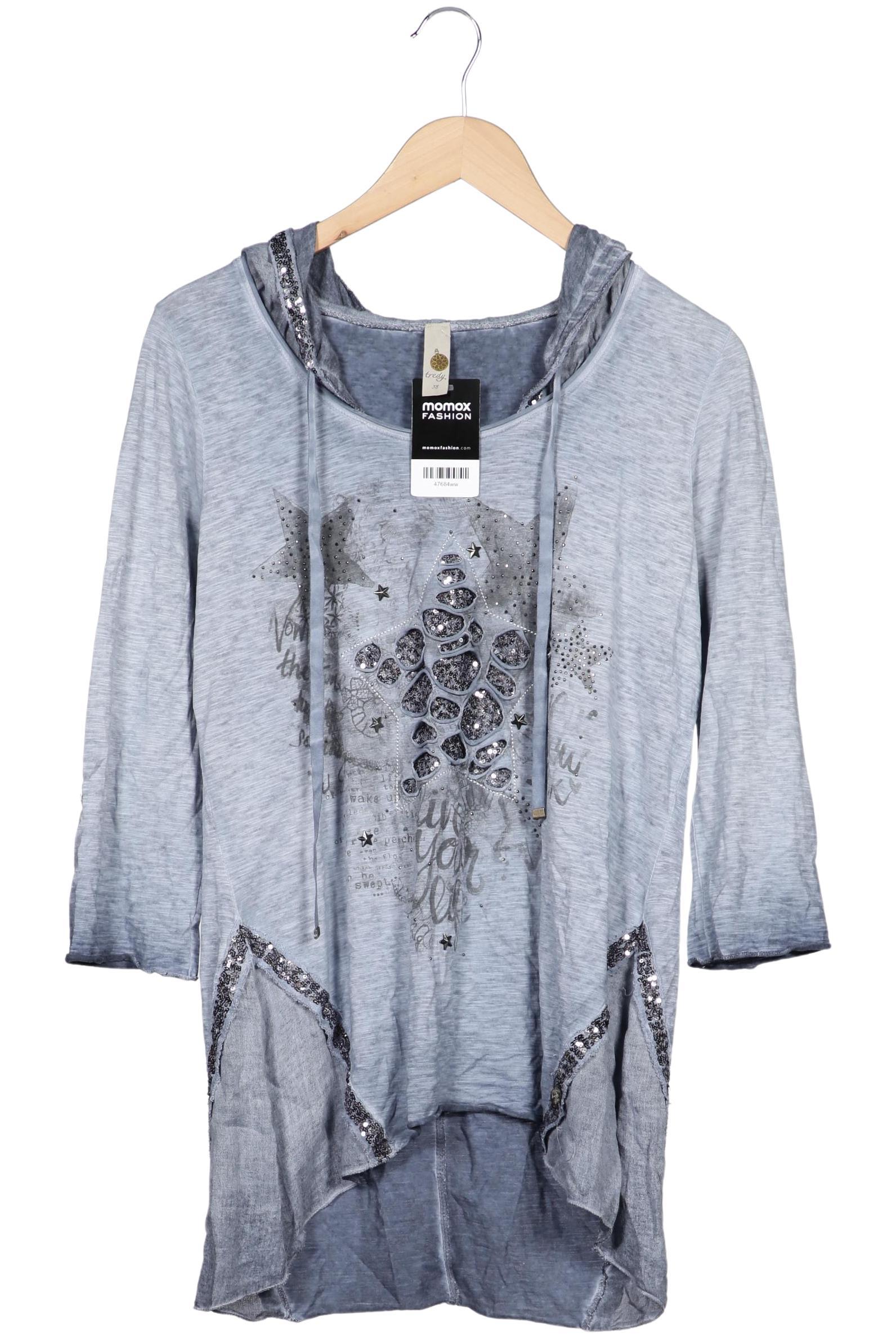 

tredy Damen Langarmshirt, hellblau, Gr. 38