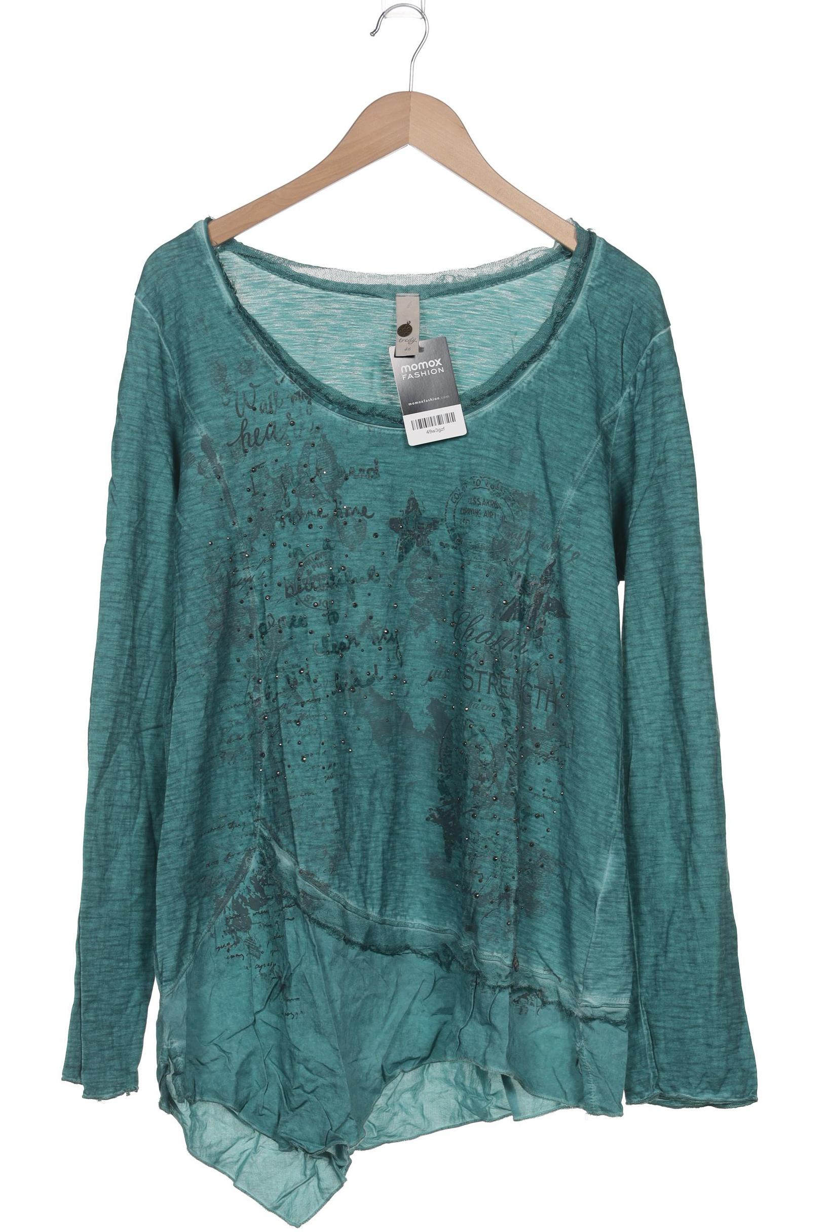 

tredy Damen Langarmshirt, türkis, Gr. 46