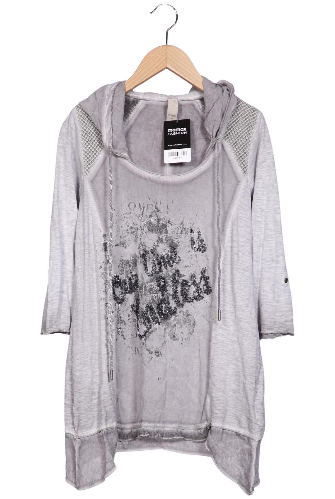 

tredy Damen Langarmshirt, grau, Gr. 36