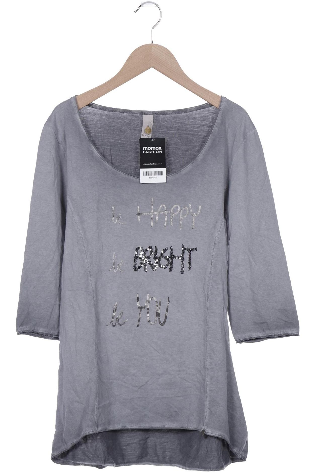 

tredy Damen Langarmshirt, grau, Gr. 40