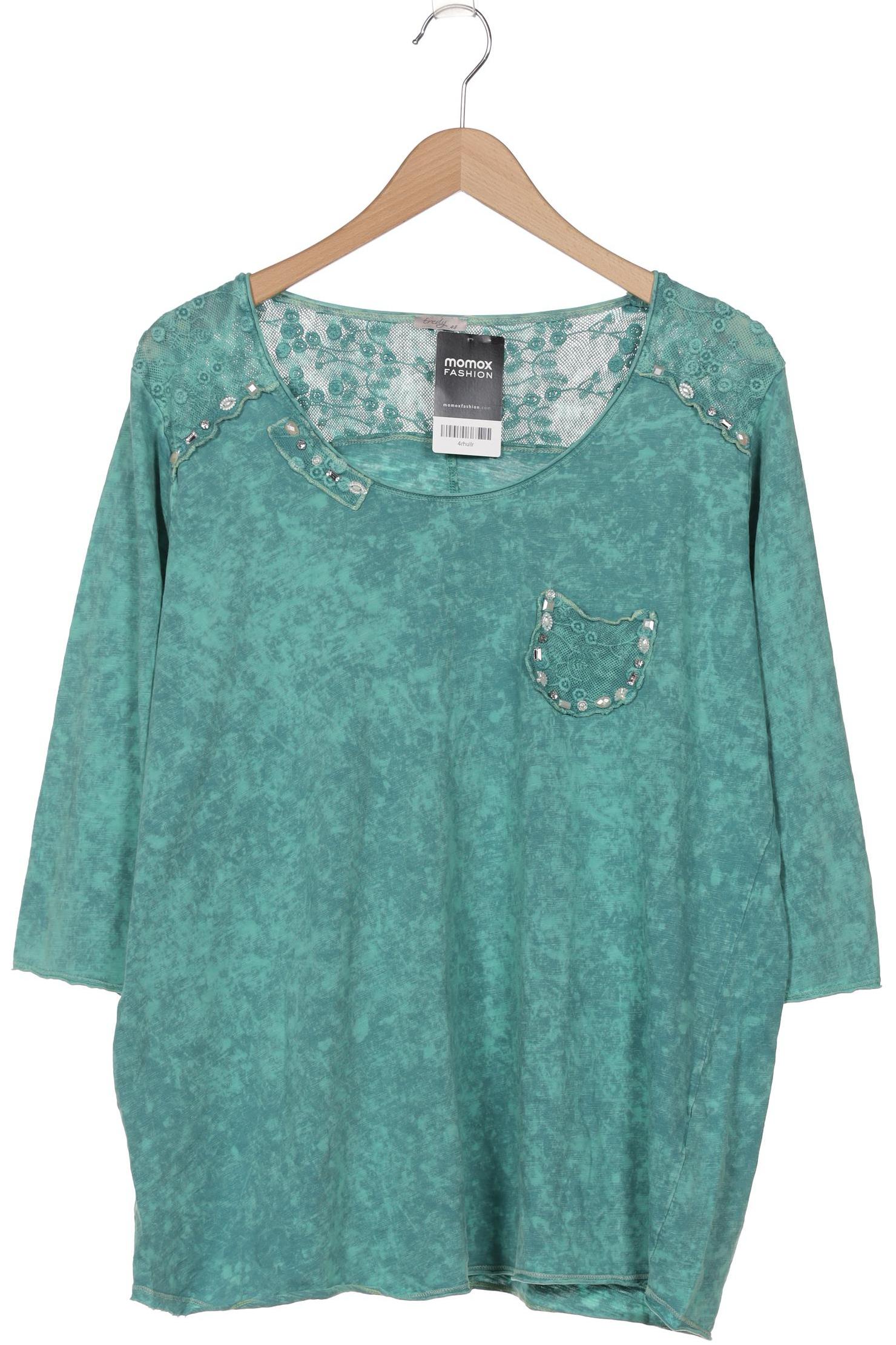 

tredy Damen Langarmshirt, türkis, Gr. 48