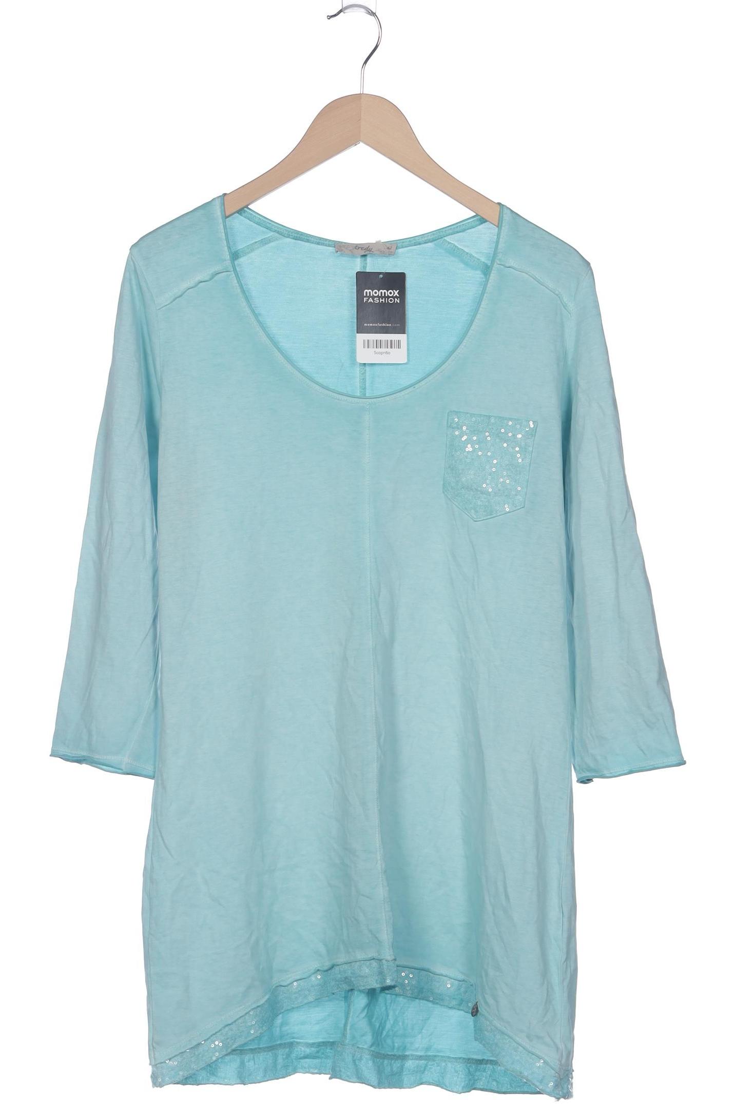 

tredy Damen Langarmshirt, türkis, Gr. 42