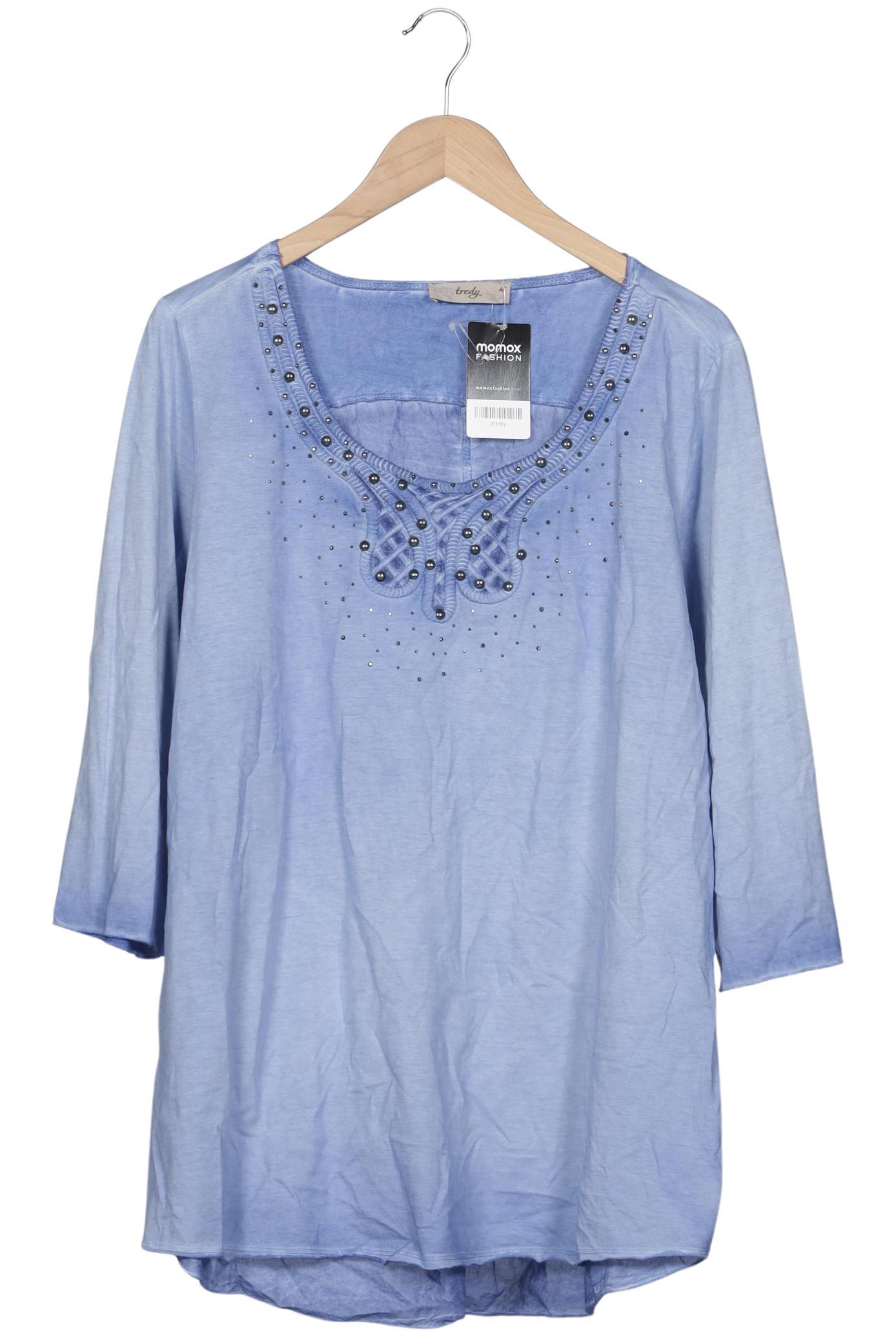 

tredy Damen Langarmshirt, blau, Gr. 46