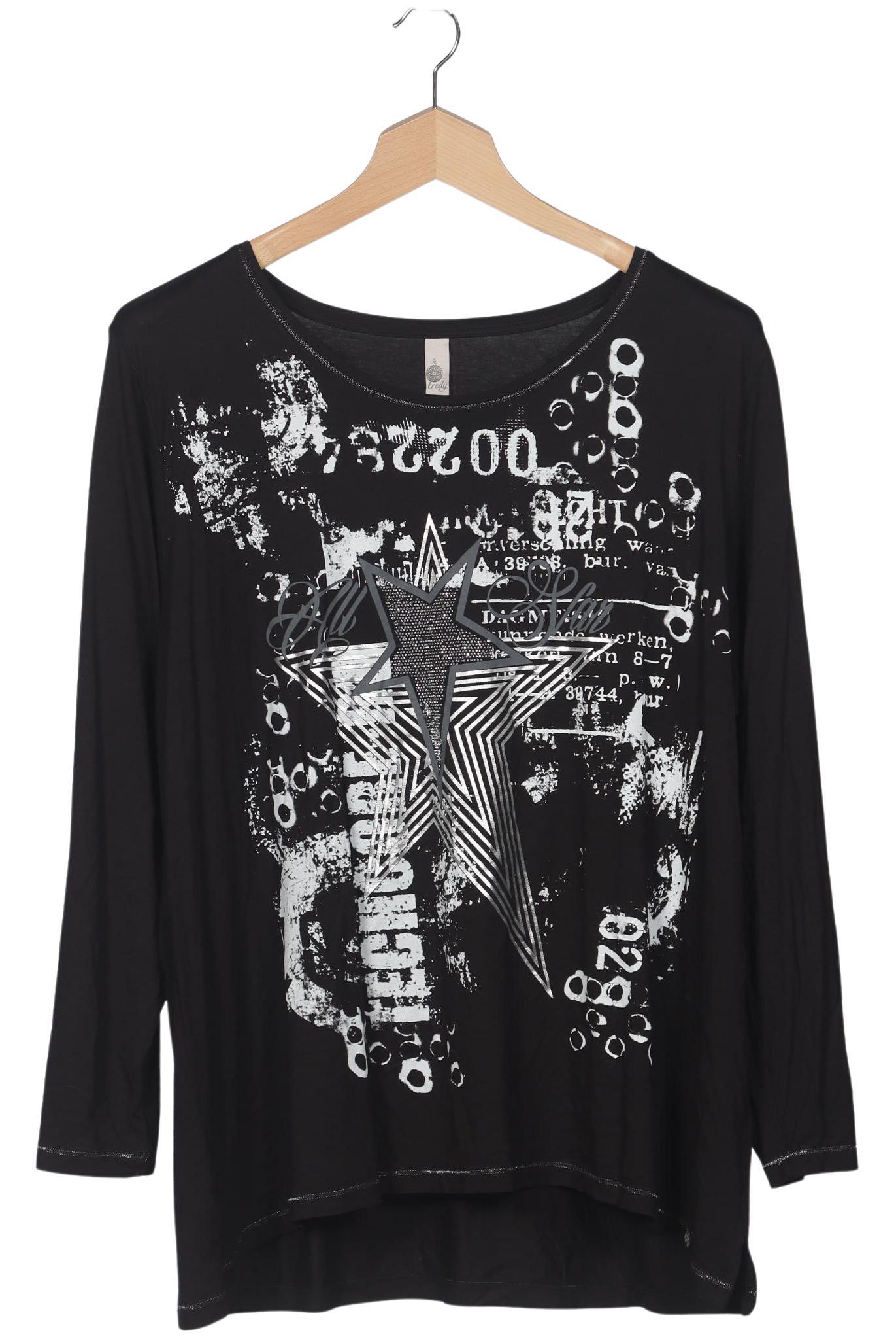 

tredy Damen Langarmshirt, schwarz, Gr. 52