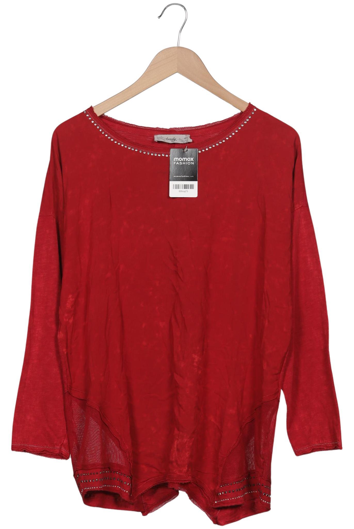 

tredy Damen Langarmshirt, rot, Gr. 40