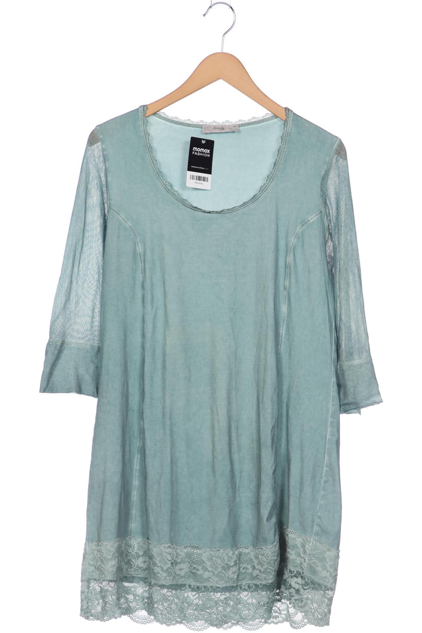 

tredy Damen Langarmshirt, türkis, Gr. 42