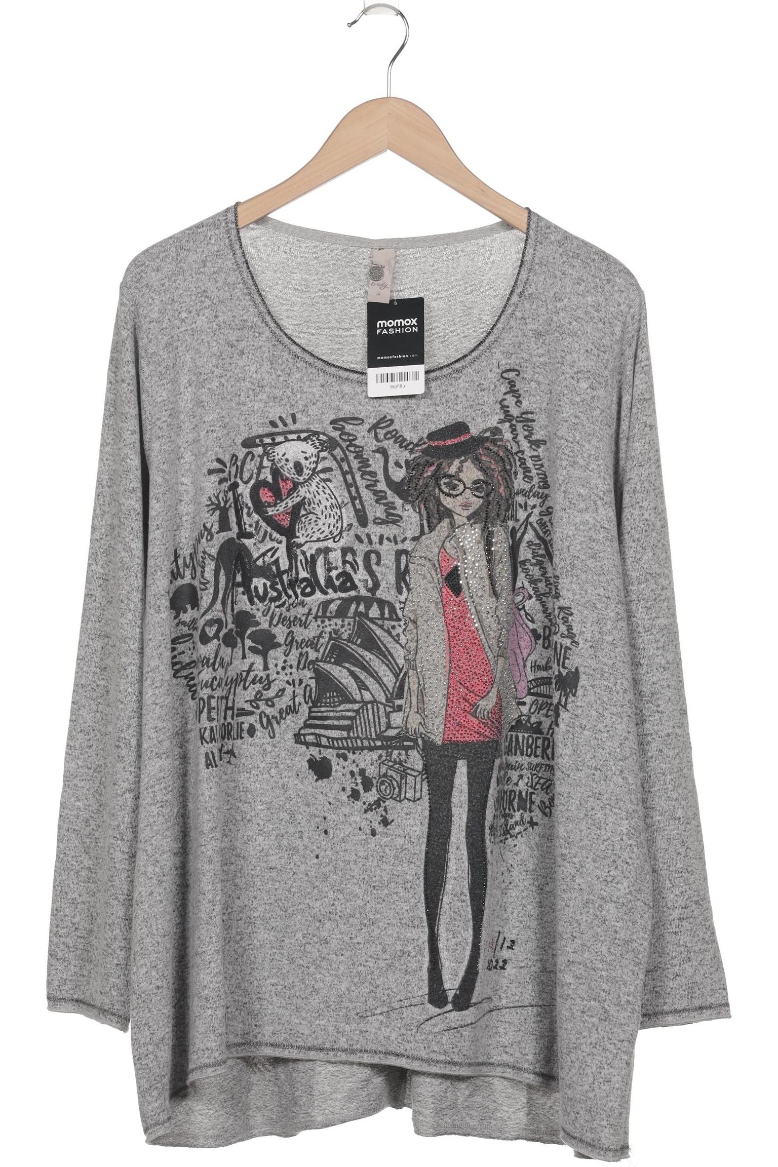 

tredy Damen Langarmshirt, grau, Gr. 48