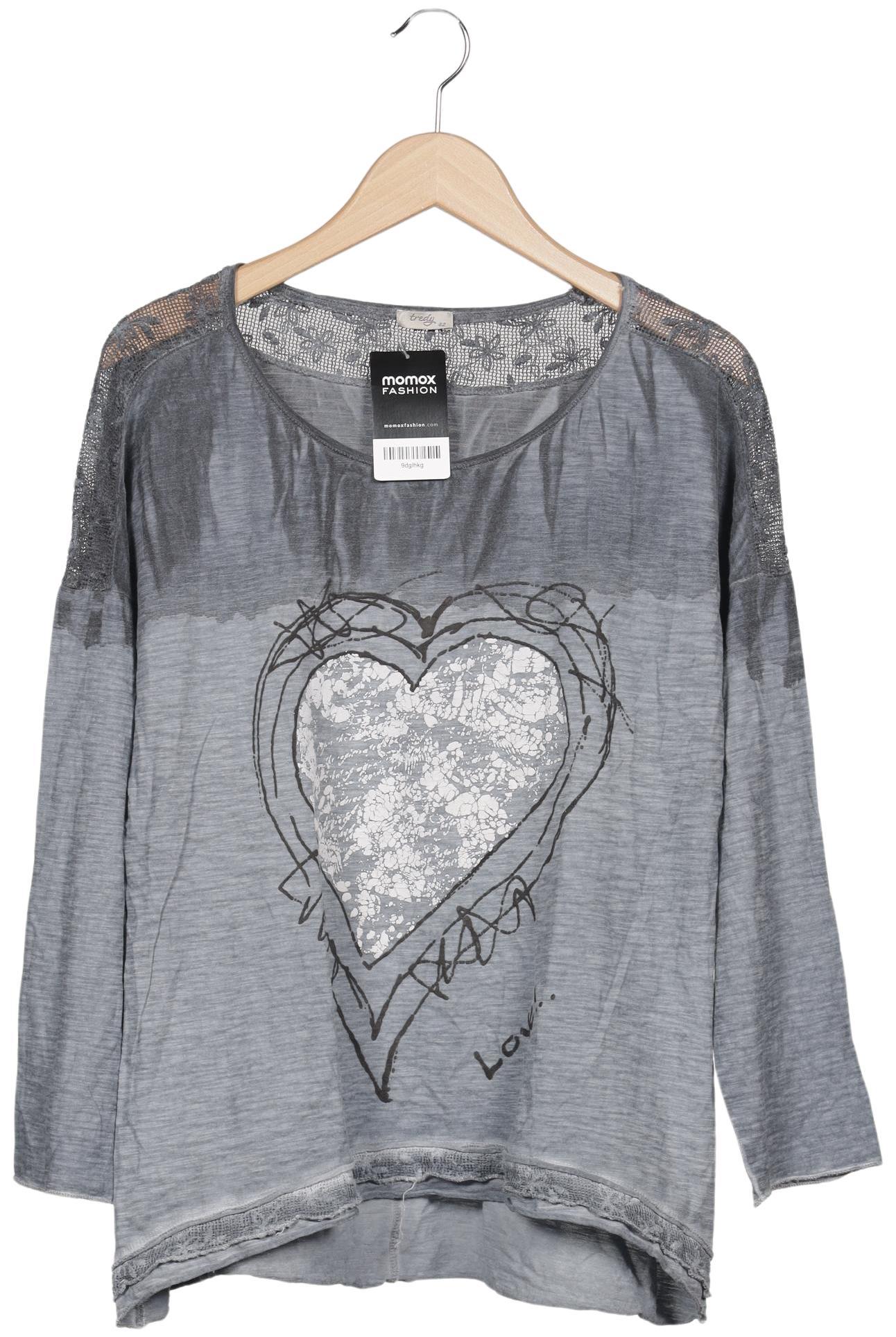 

tredy Damen Langarmshirt, grau, Gr. 42