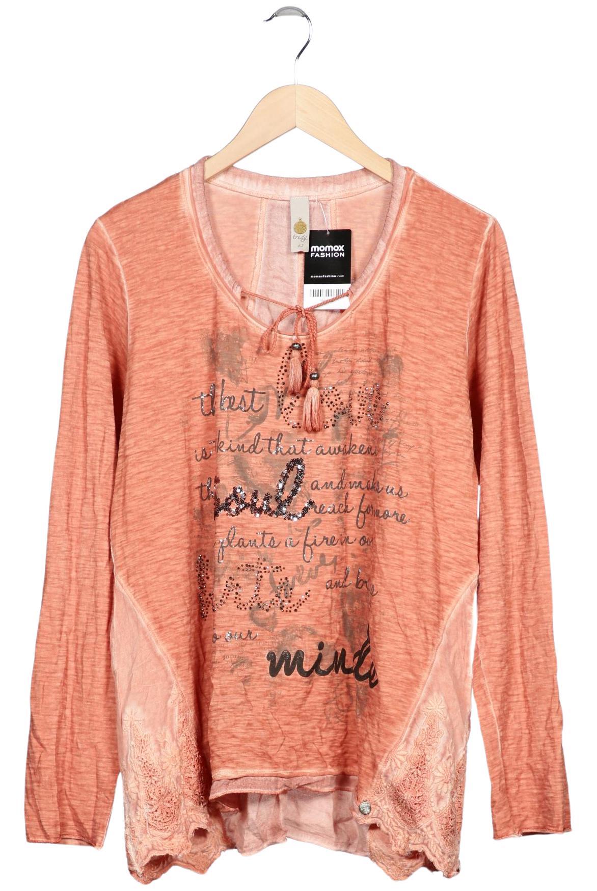 

tredy Damen Langarmshirt, orange, Gr. 42