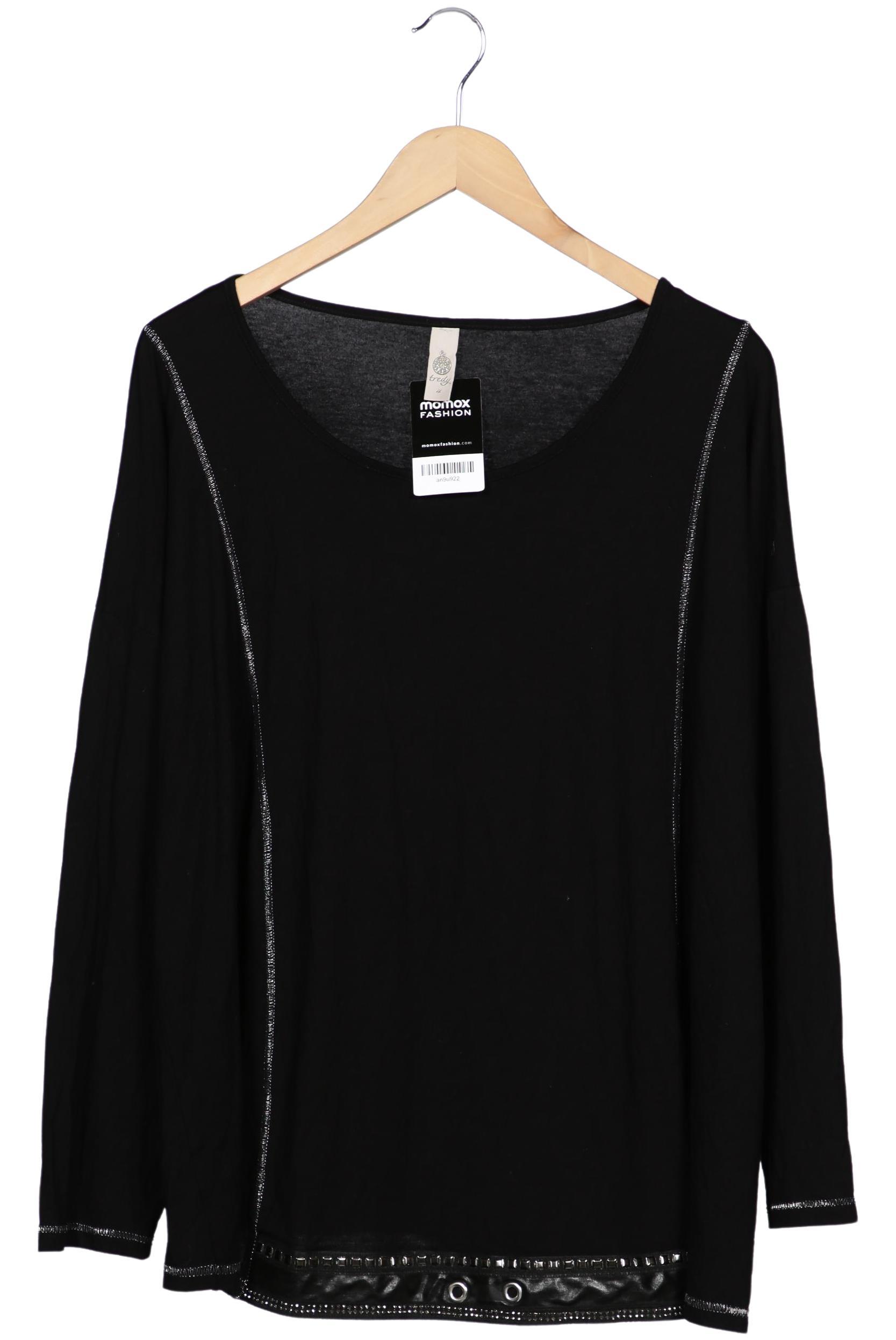 

tredy Damen Langarmshirt, schwarz, Gr. 48