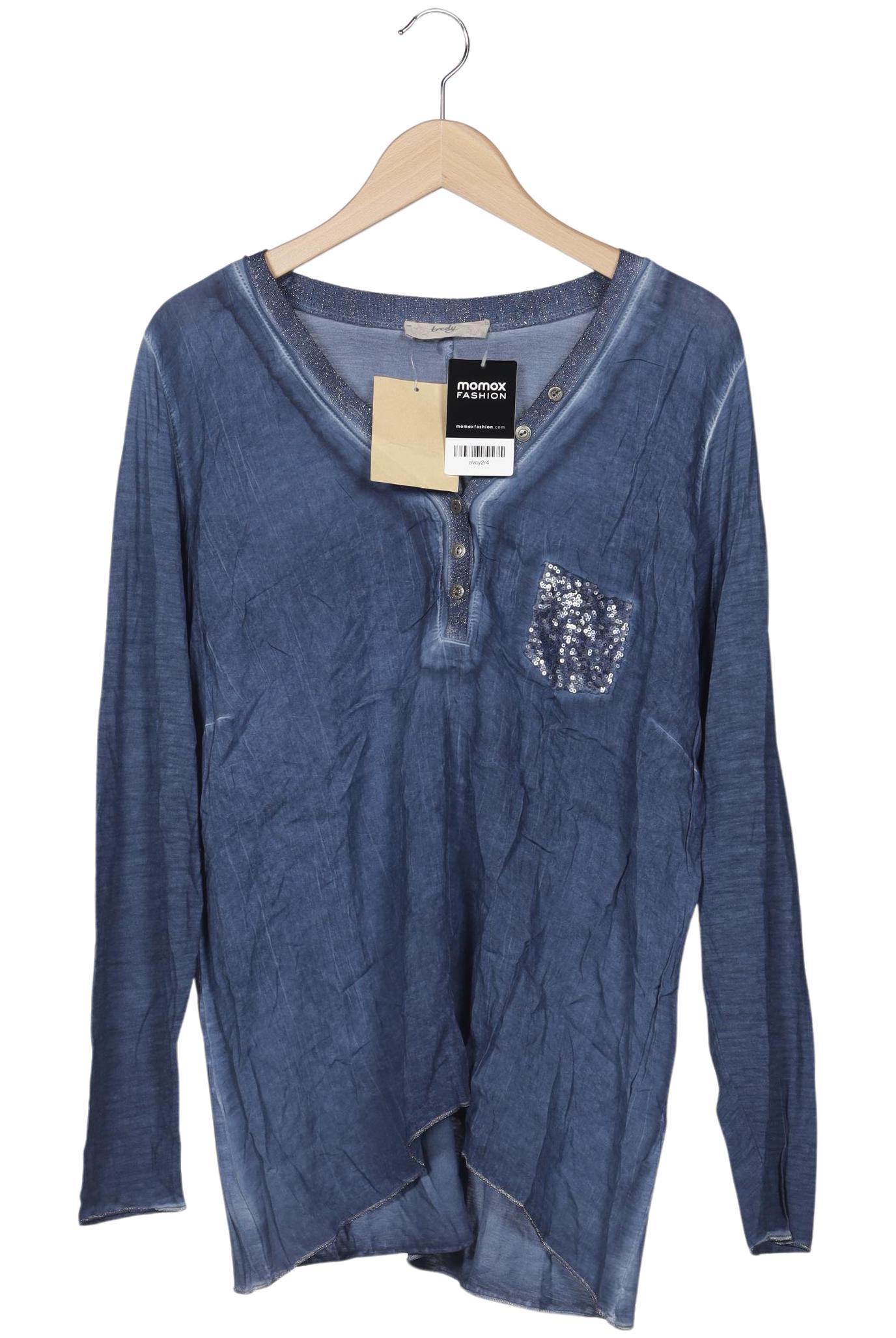 

tredy Damen Langarmshirt, blau, Gr. 46