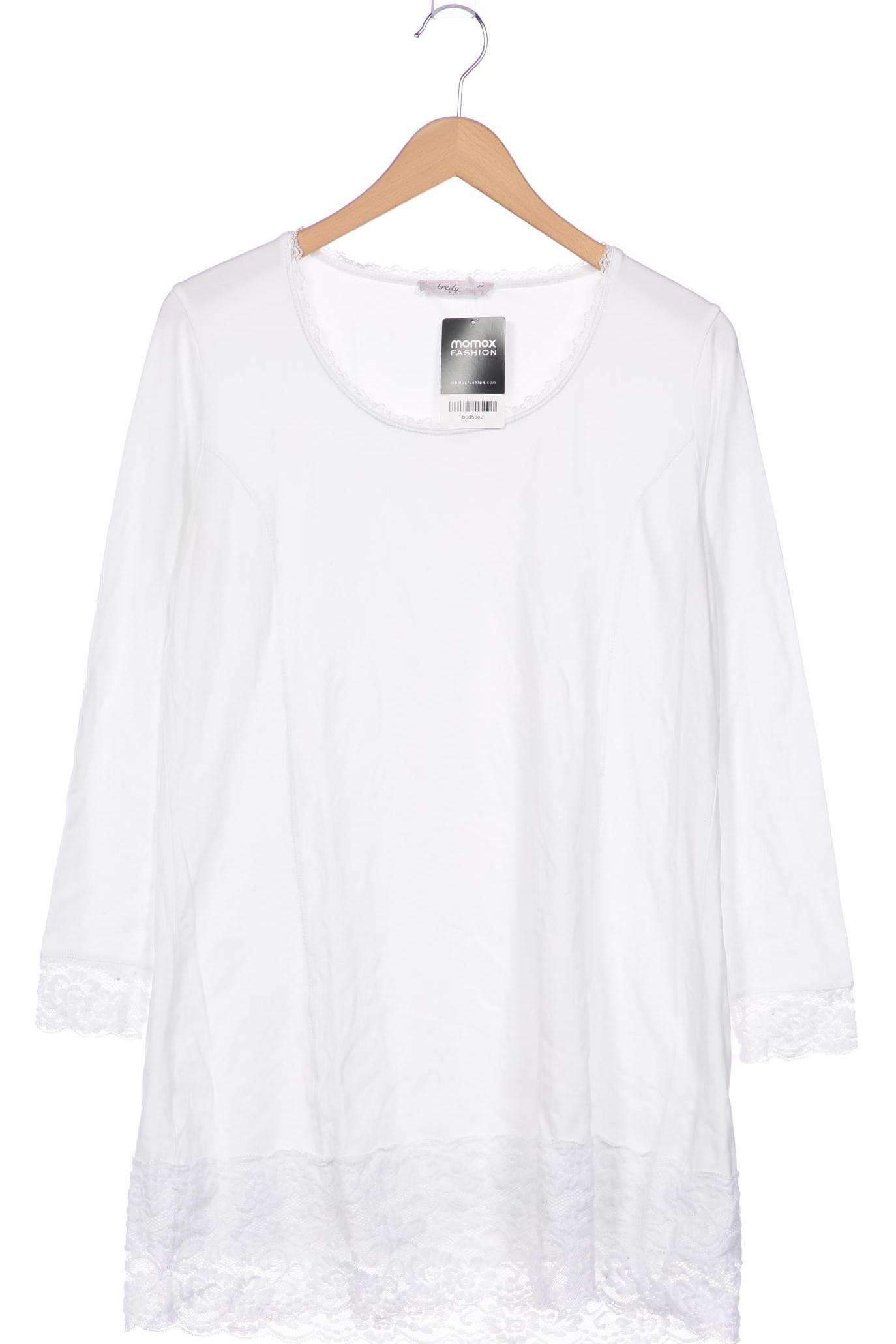

tredy Damen Langarmshirt, weiß, Gr. 44