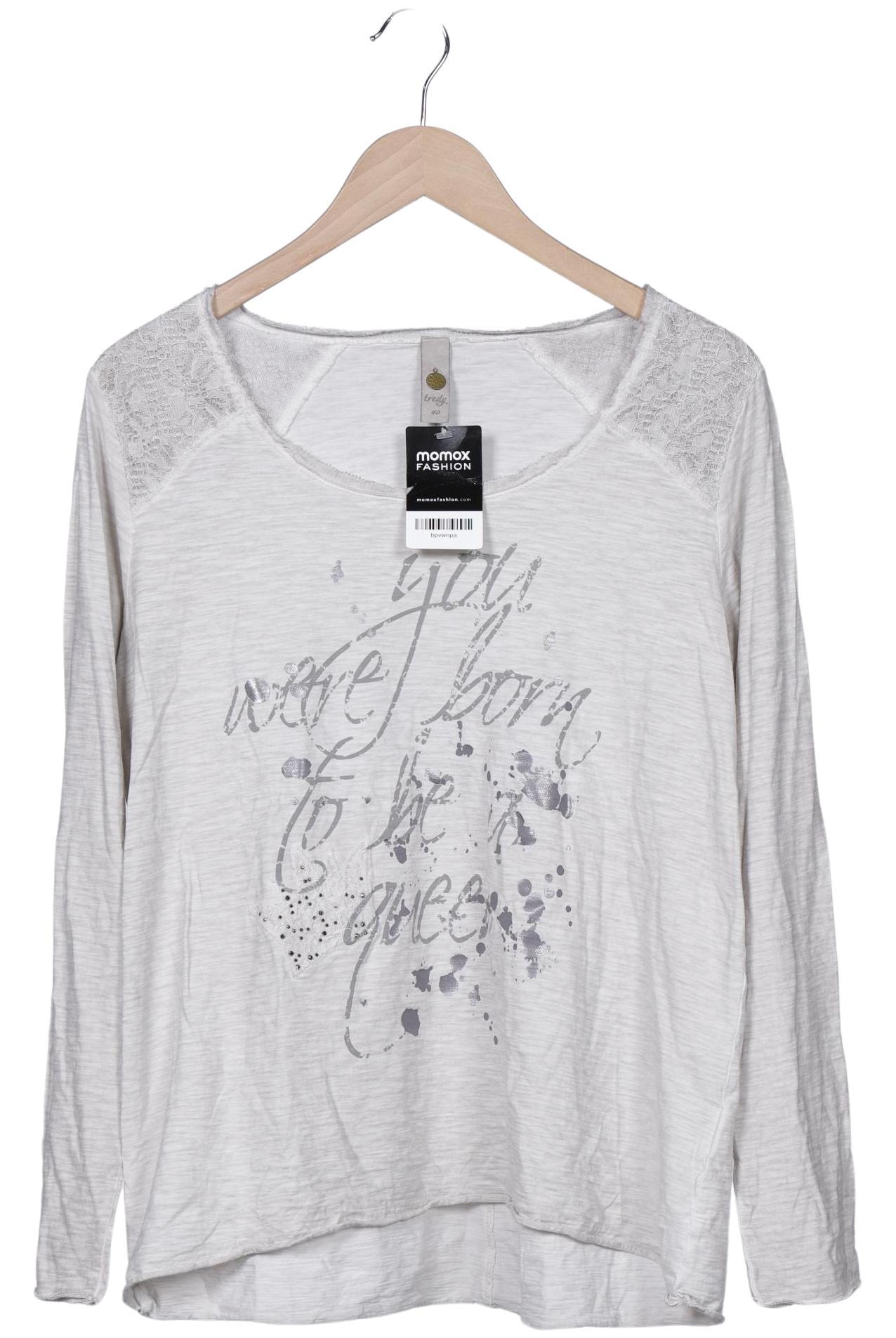 

tredy Damen Langarmshirt, grau, Gr. 40