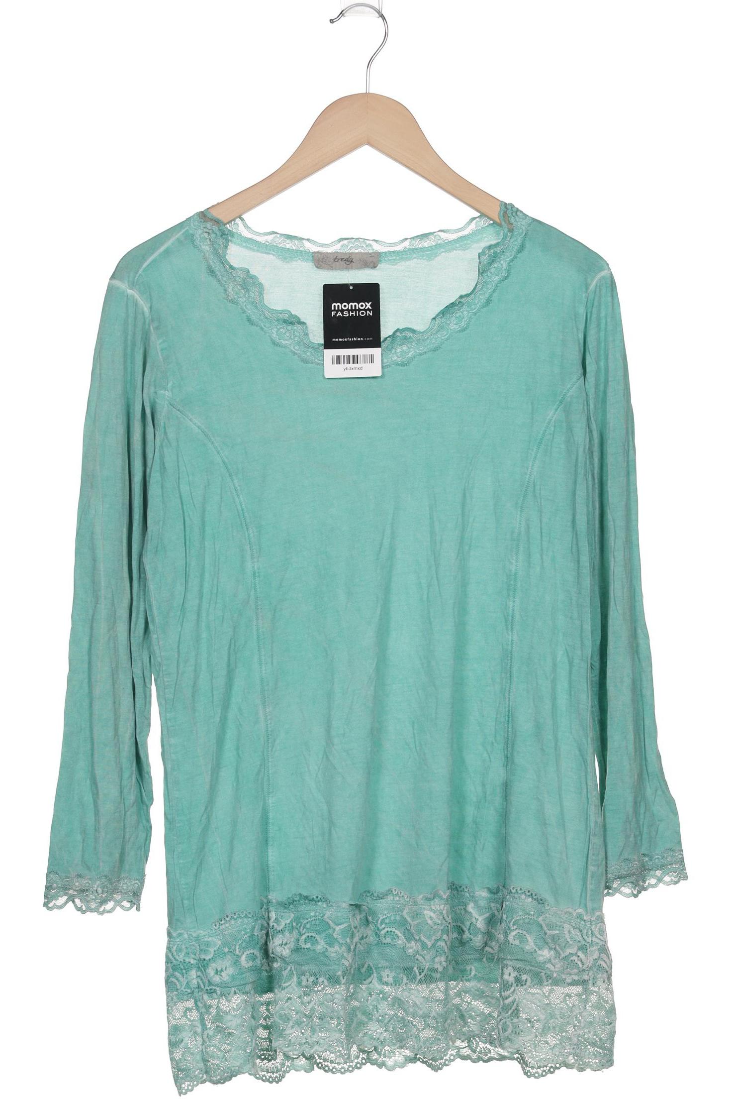

tredy Damen Langarmshirt, türkis, Gr. 42
