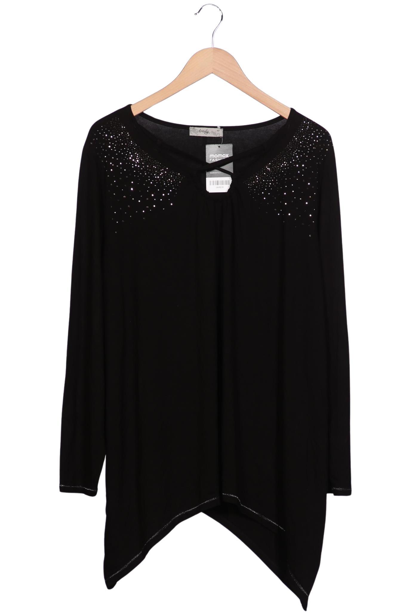 

tredy Damen Langarmshirt, schwarz, Gr. 48