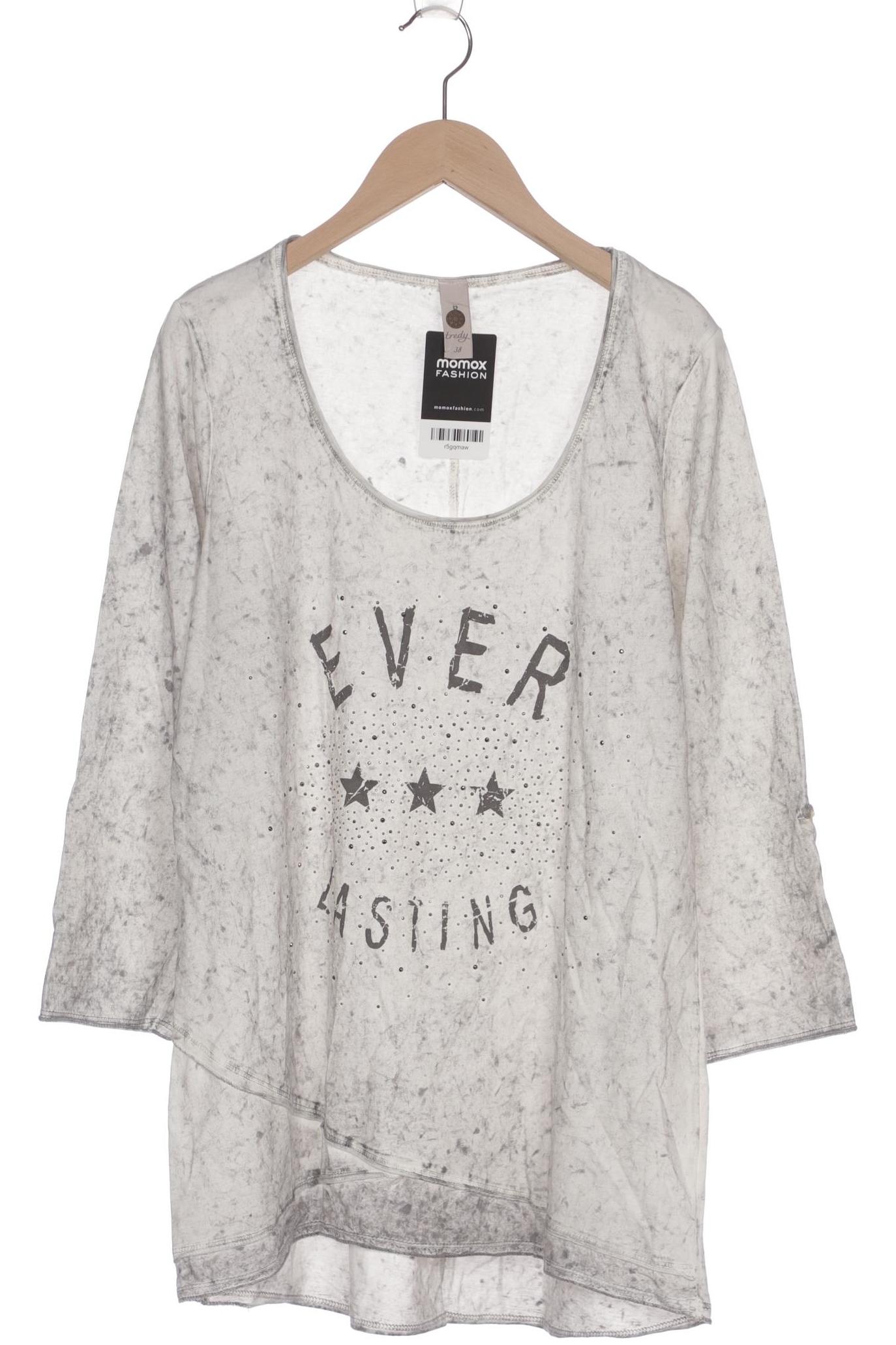 

tredy Damen Langarmshirt, grau, Gr. 38