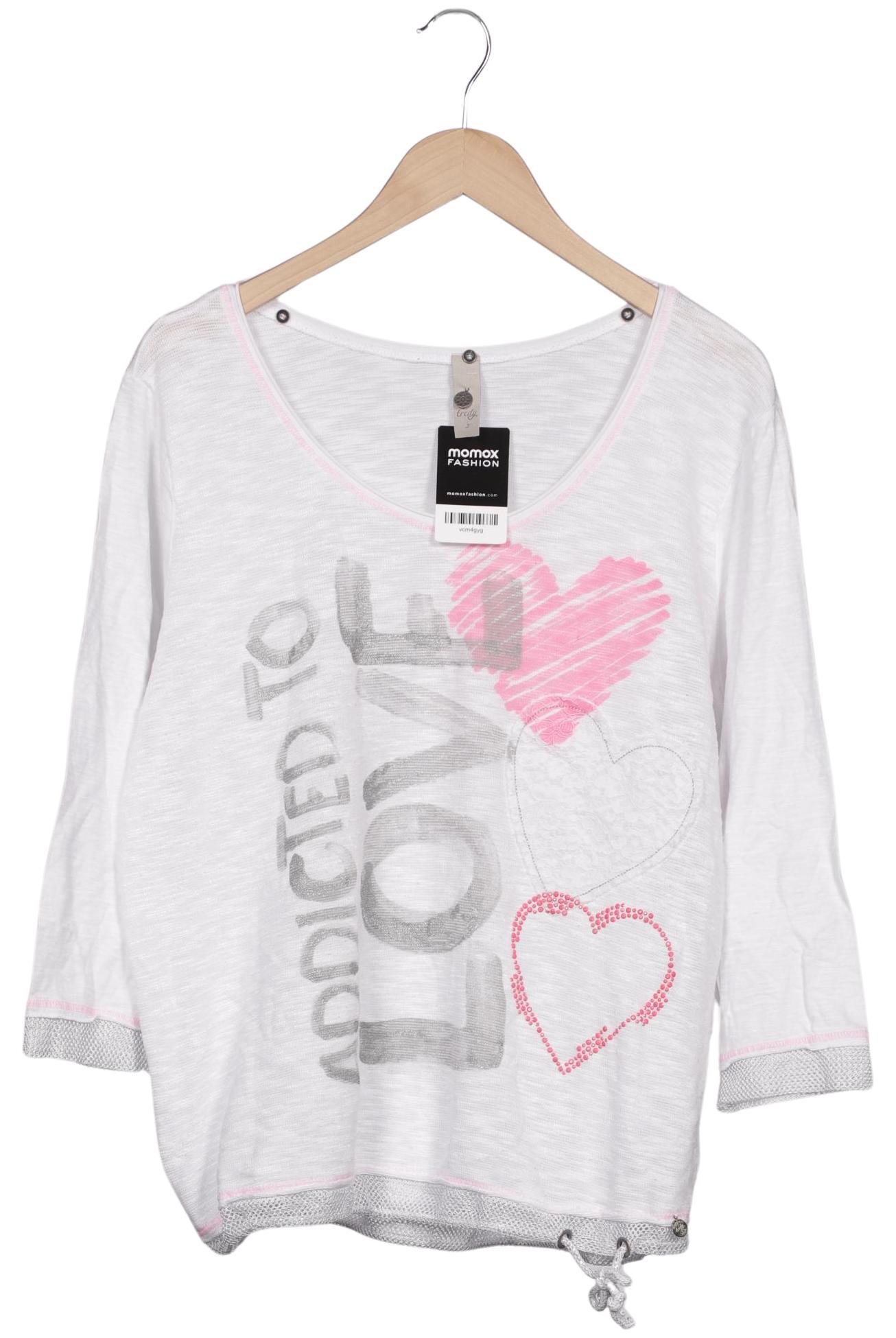 Thumbnail - tredy Damen Langarmshirt, weiß, Gr. 42