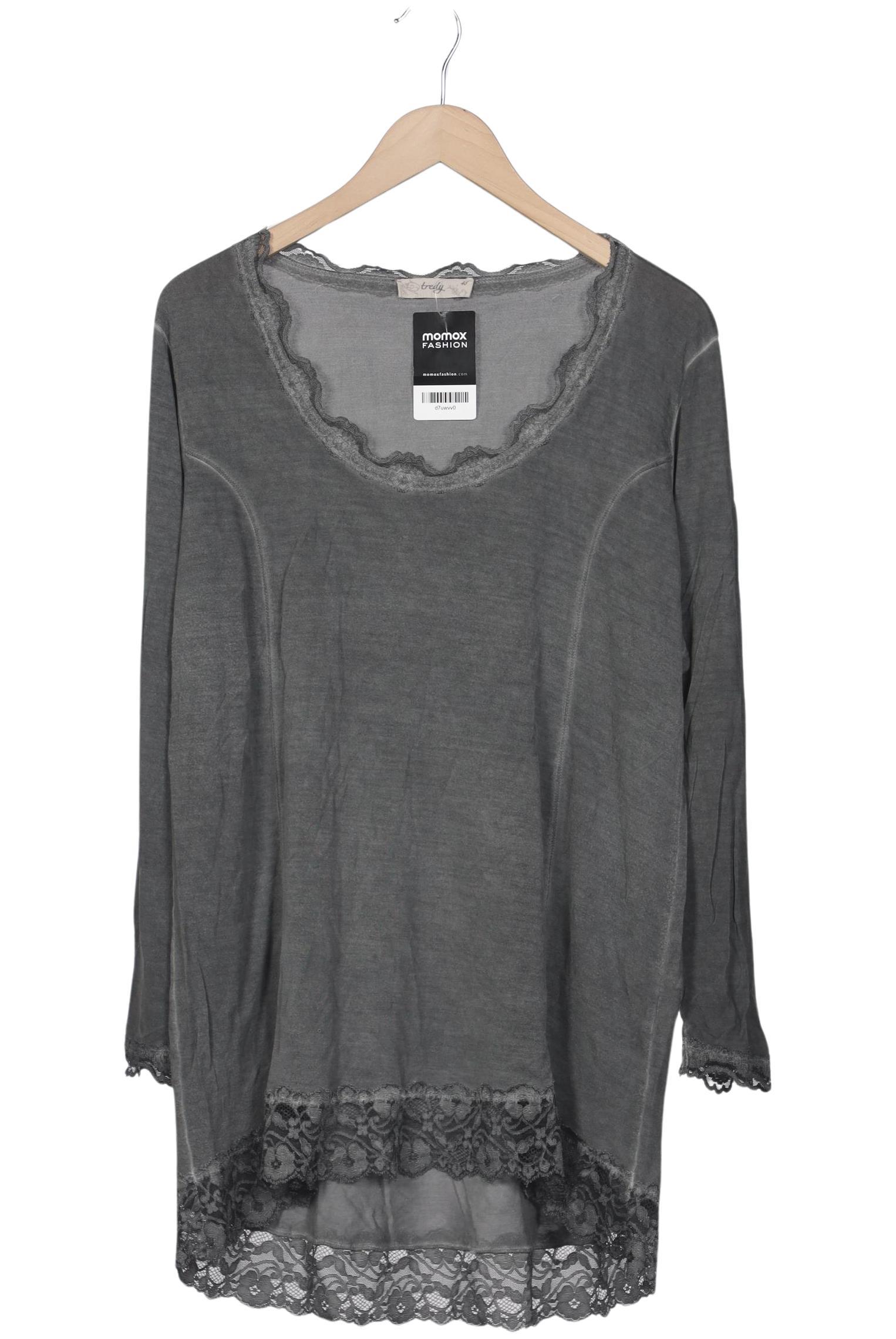 

tredy Damen Langarmshirt, grau, Gr. 48