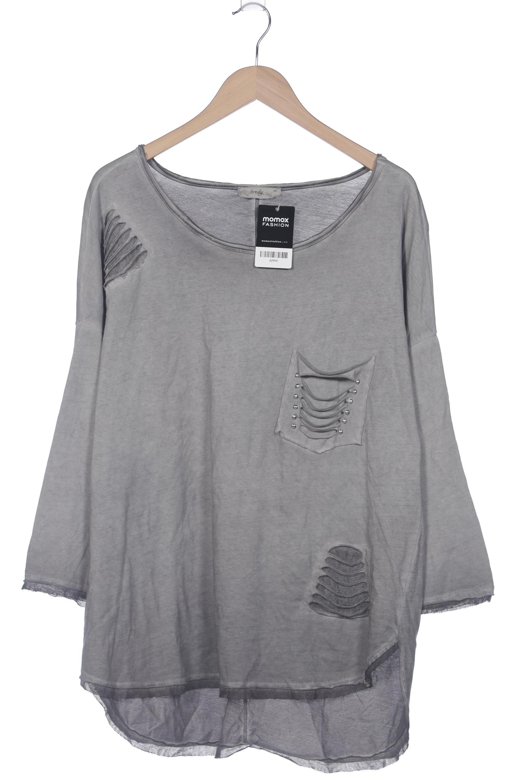 

tredy Damen Langarmshirt, grau, Gr. 44